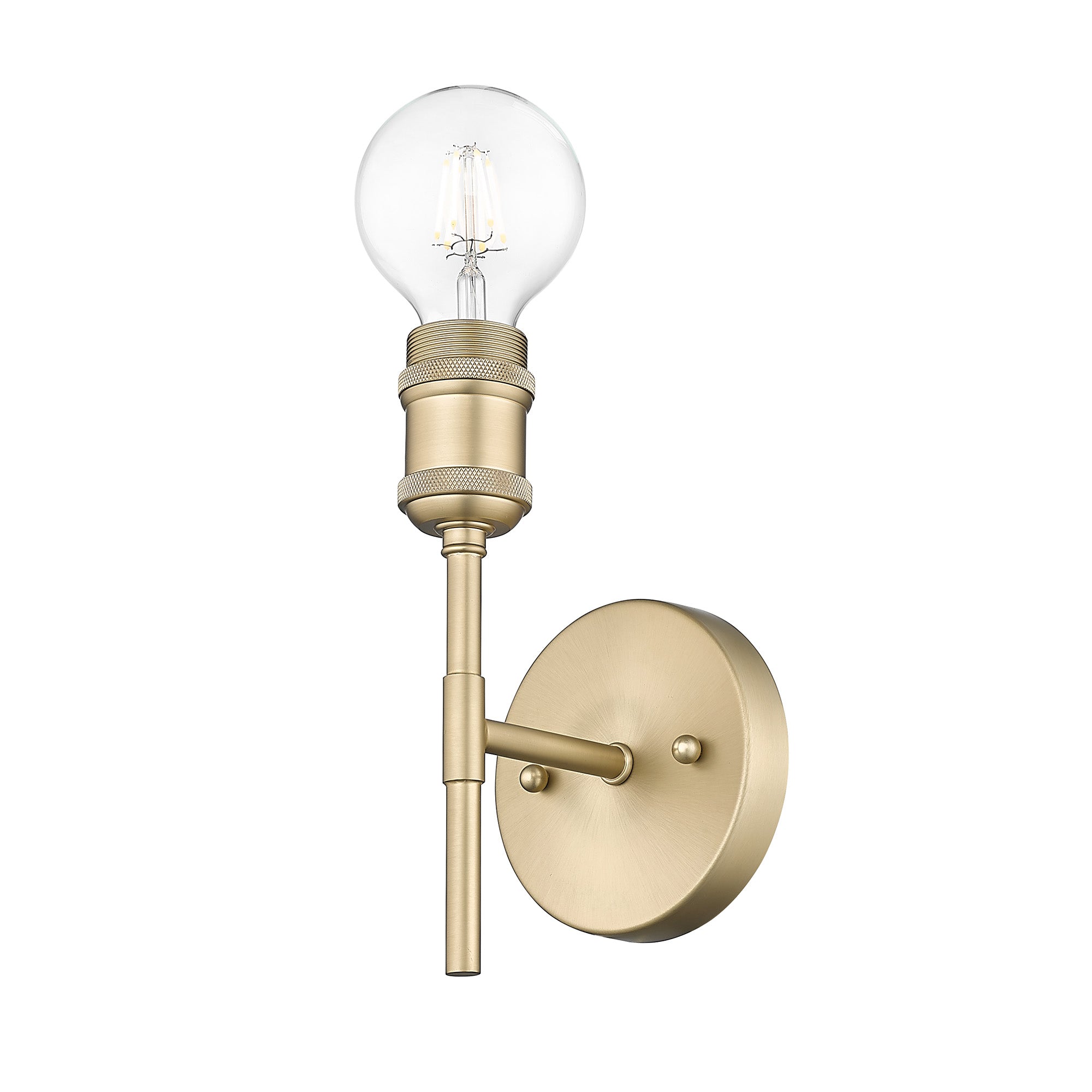 Axel 1-light Wall Sconce in Brushed Champagne Brass, alternate view - Golden Lighting