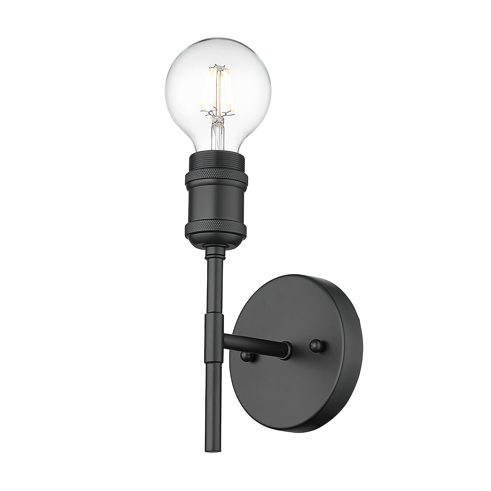 Axel 1-light Wall Sconce in Matte Black, alternate view - Golden Lighting