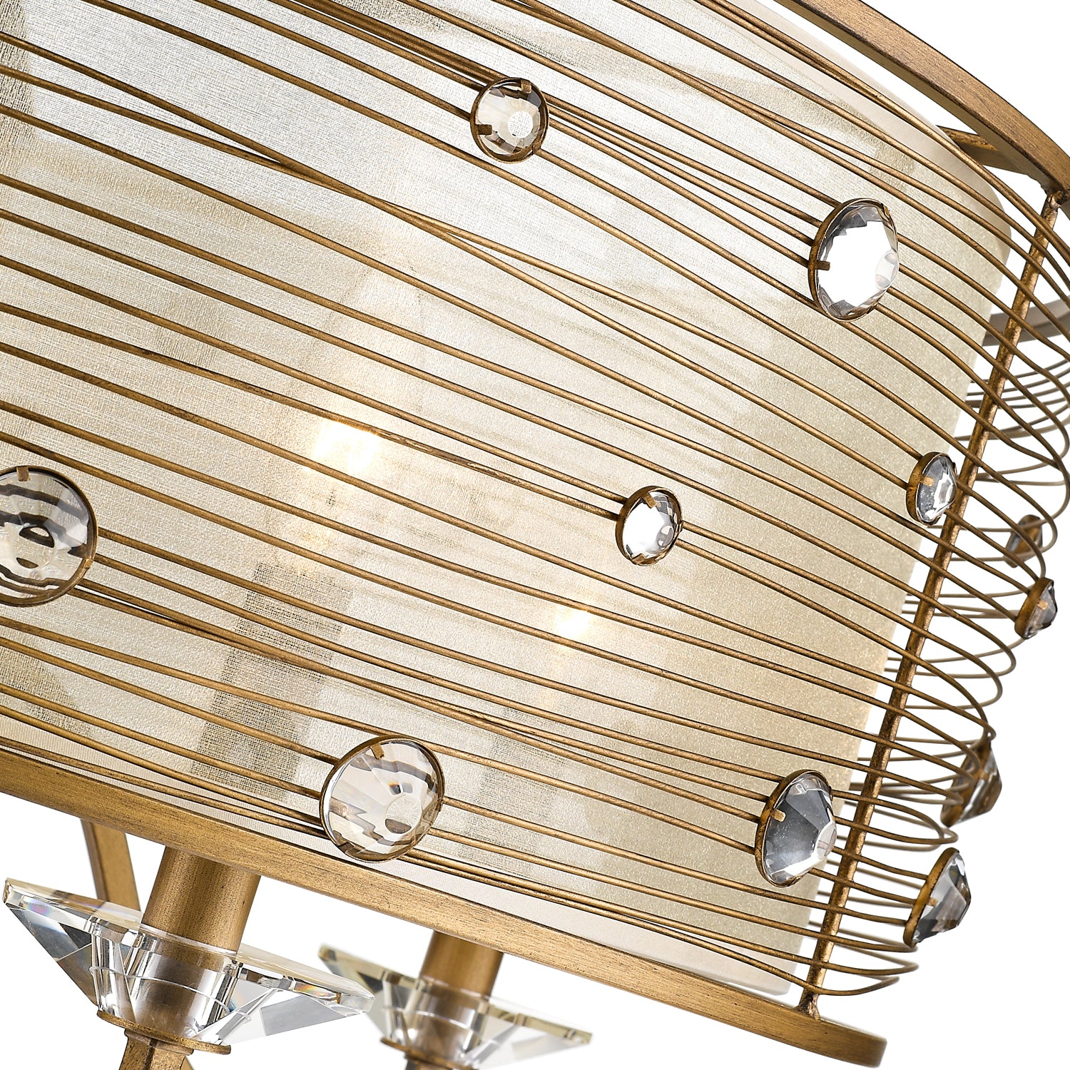 Golden Lighting Joia 5-light Chandelier in Peruvian Gold - - Golden Lighting