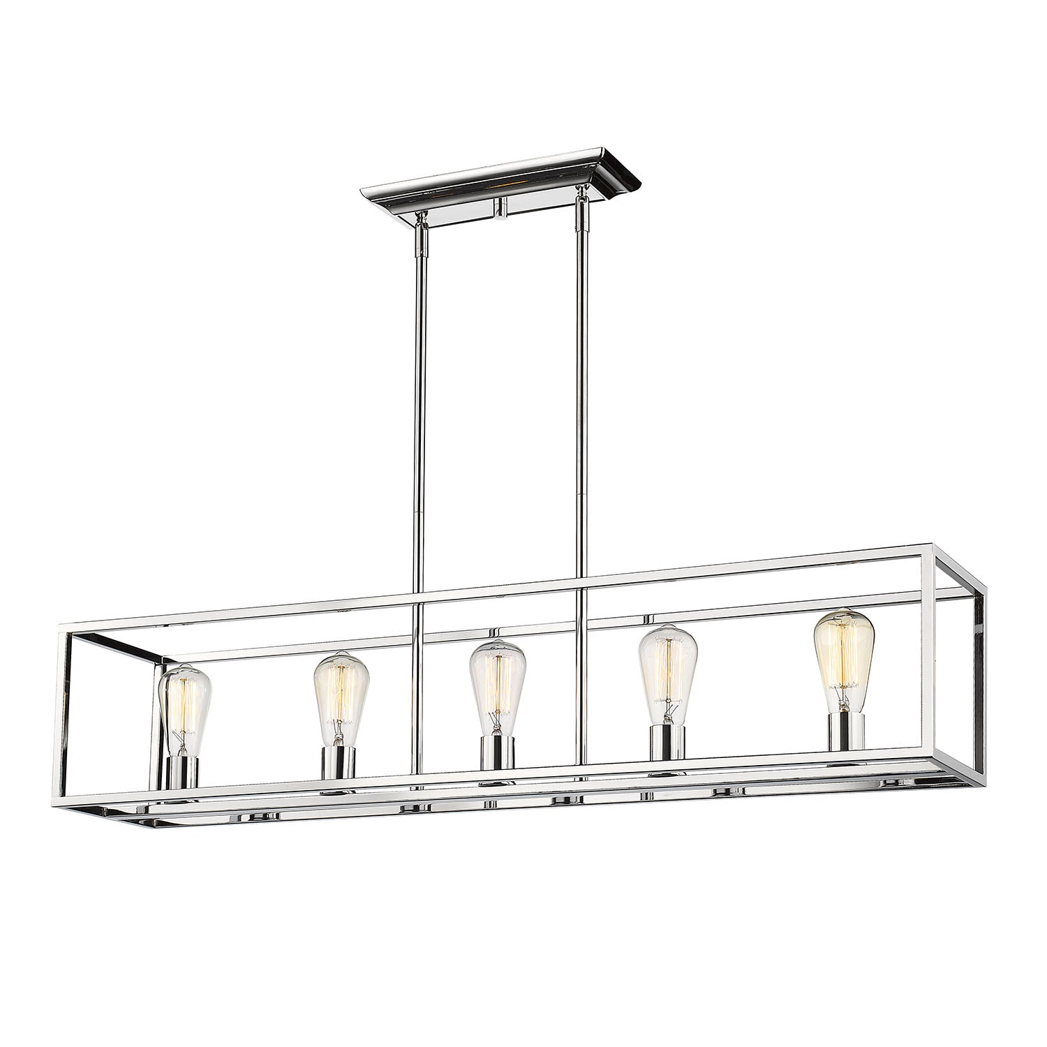 Golden Lighting Wesson 5-light Island Light in Chrome - - Golden Lighting