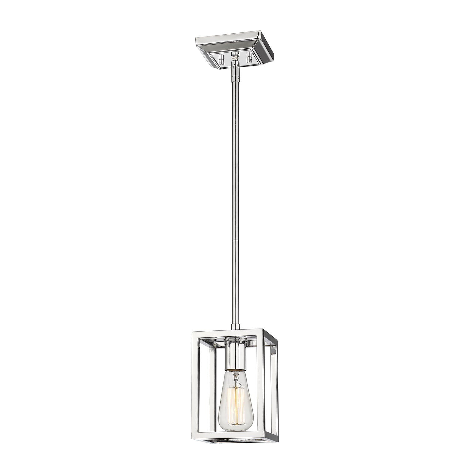 Golden Lighting Wesson 1-light Pendant in Chrome - - Golden Lighting