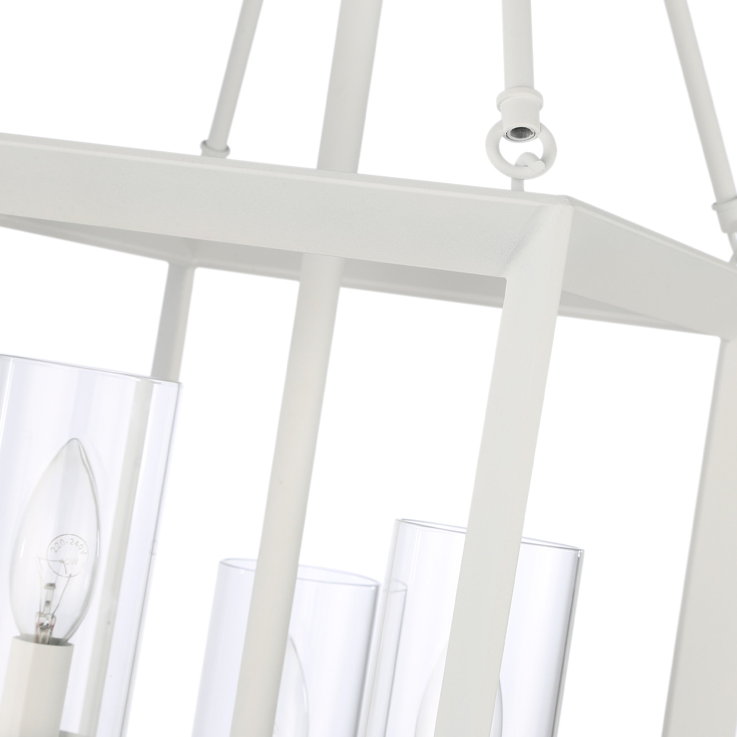 Golden Lighting Smyth 3-light Pendant in Natural White - - Golden Lighting