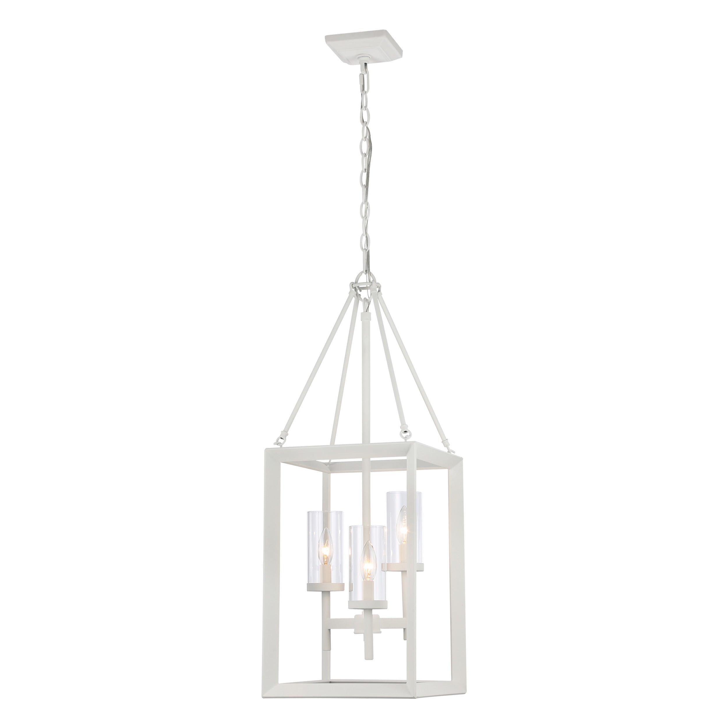 Golden Lighting Smyth 3-light Pendant in Natural White