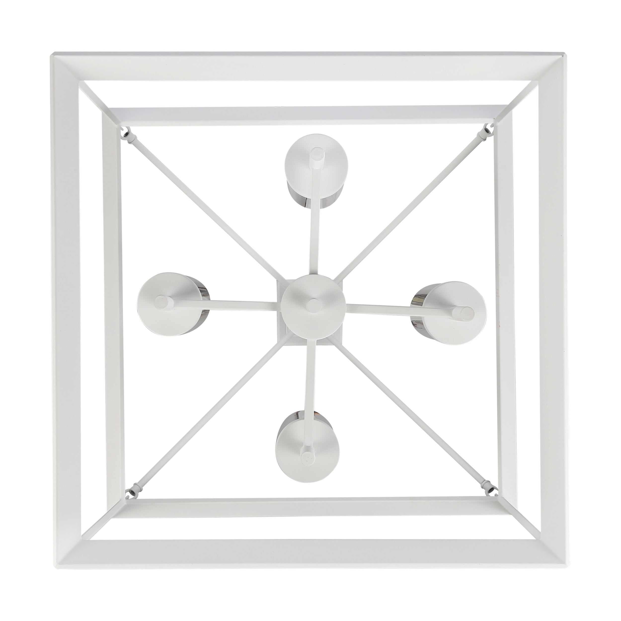 Golden Lighting Smyth 4-light Chandelier in Natural White - - Golden Lighting