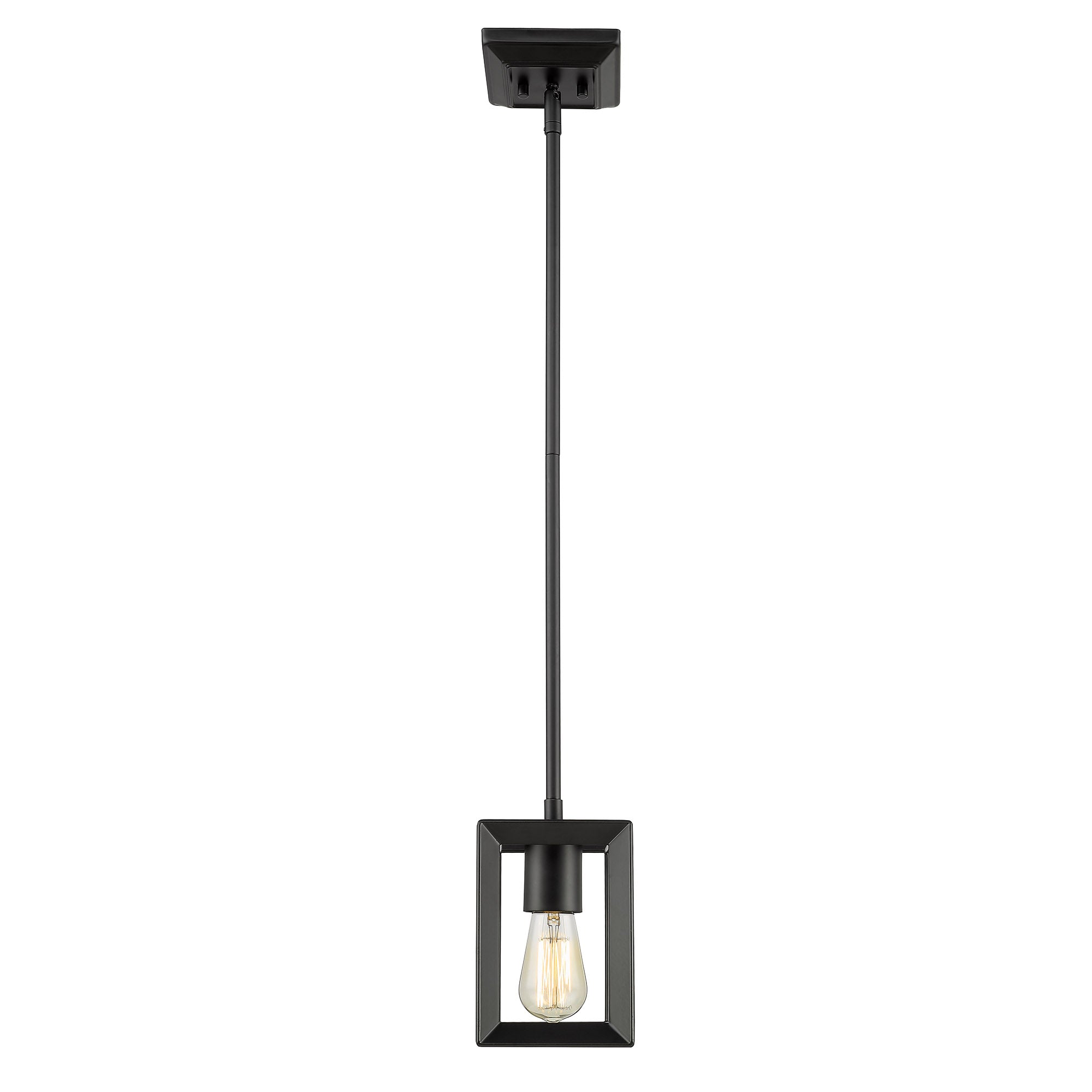 Golden Lighting Smyth 1-light Pendant in Matte Black - - Golden Lighting