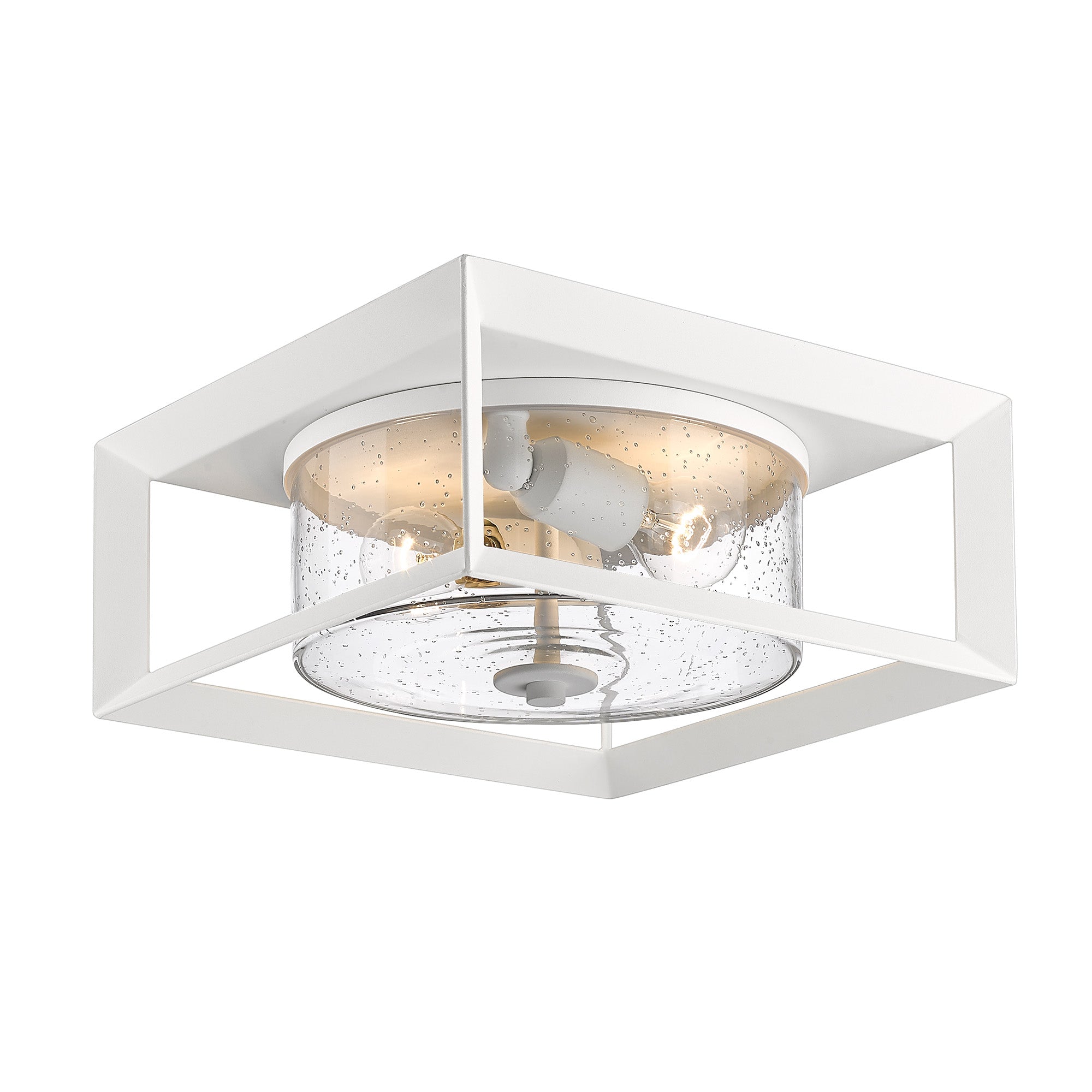 Golden Lighting Smyth 2-light Outdoor Ceiling in Natural White - - Golden Lighting