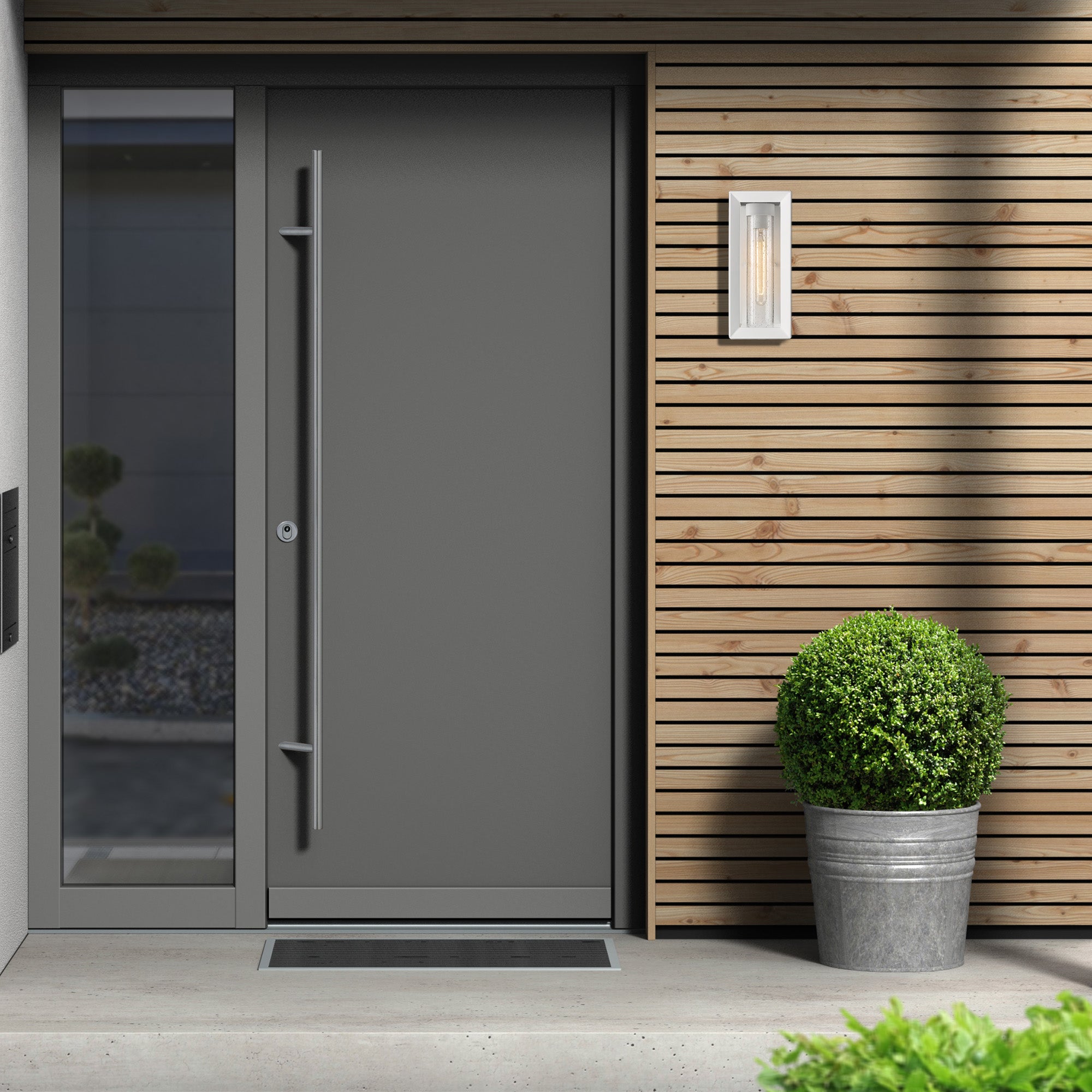 Golden Lighting Smyth 1-light Outdoor Wall in Natural White