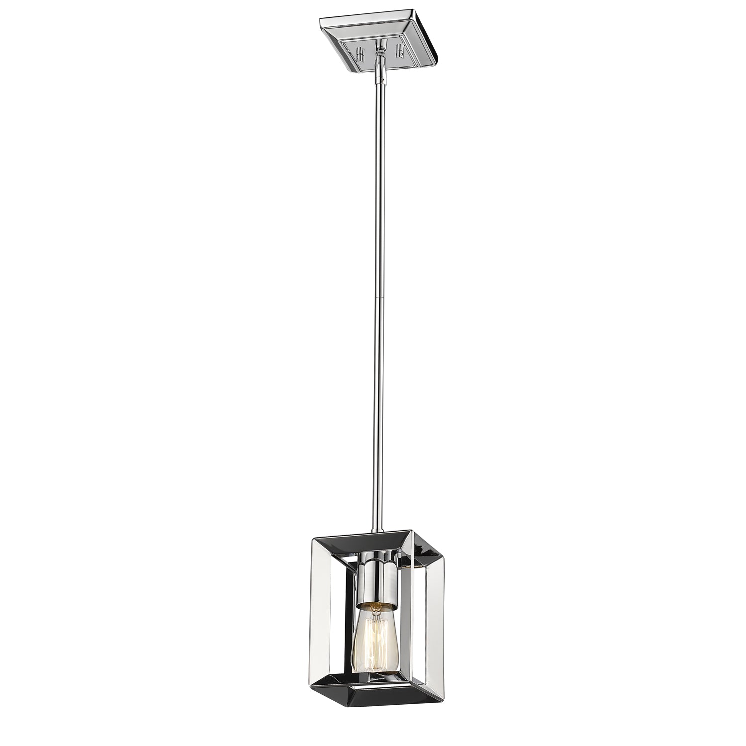 Golden Lighting Smyth 1-light Pendant in Chrome