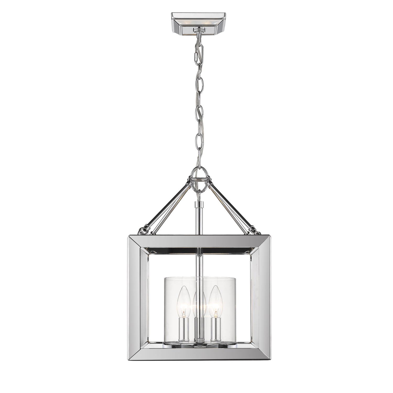 Smyth 3-light Semi-Flush Mount in Chrome