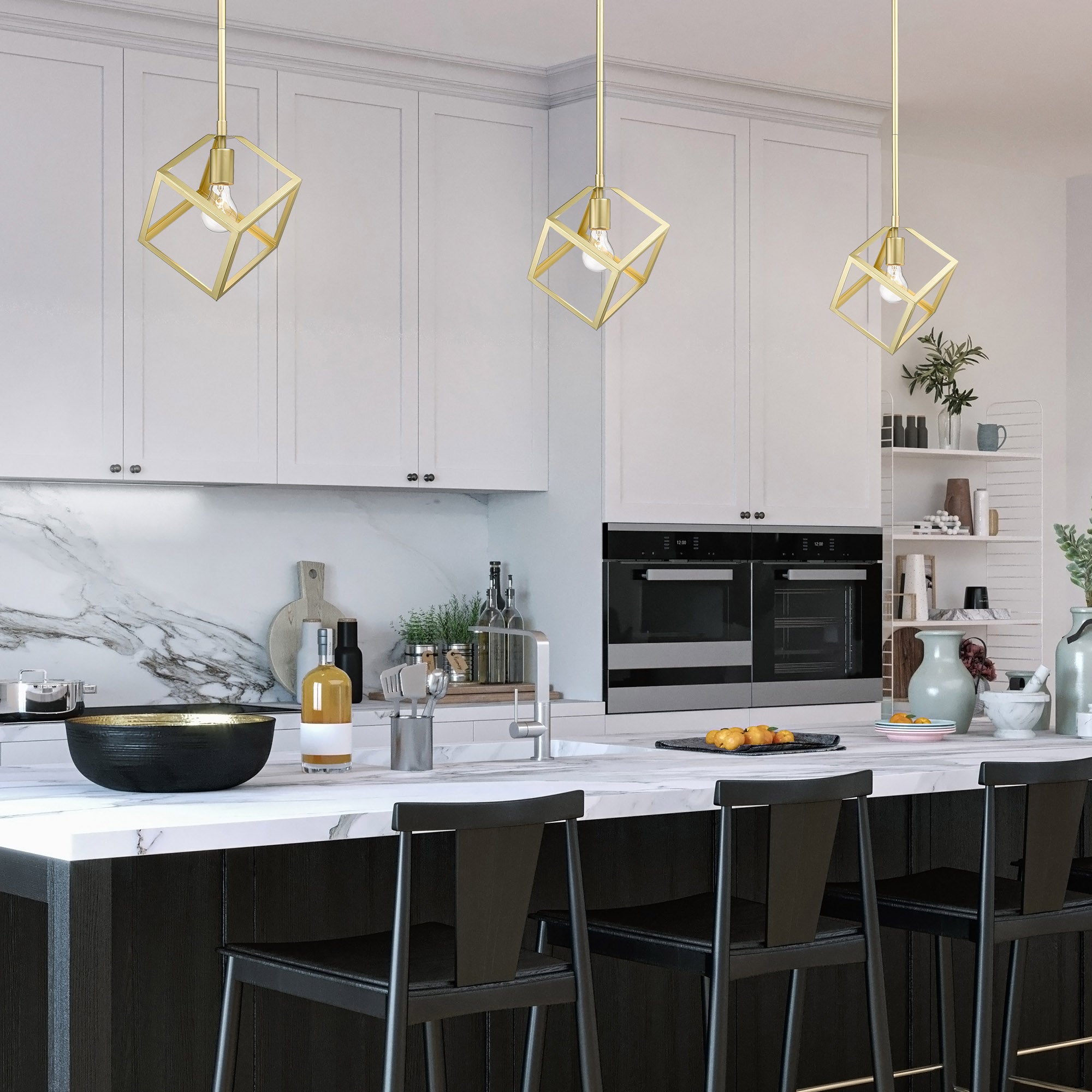 Golden Lighting Cassio 1-light Pendant in Olympic Gold