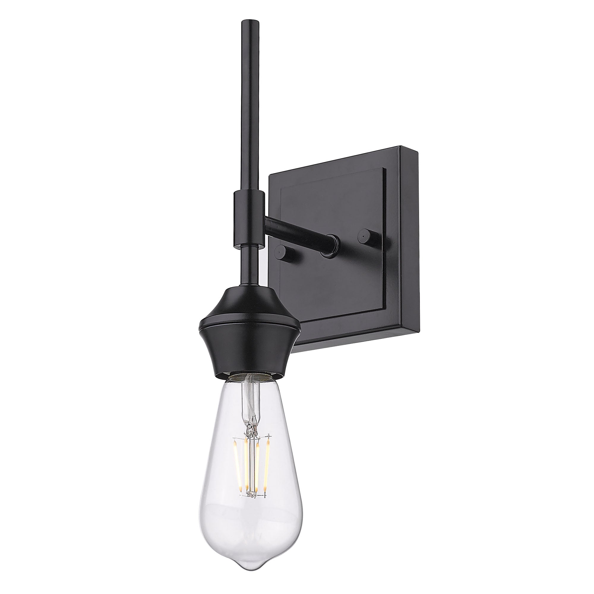 Golden Lighting Ormond 1-light Vanity in Matte Black - - Golden Lighting