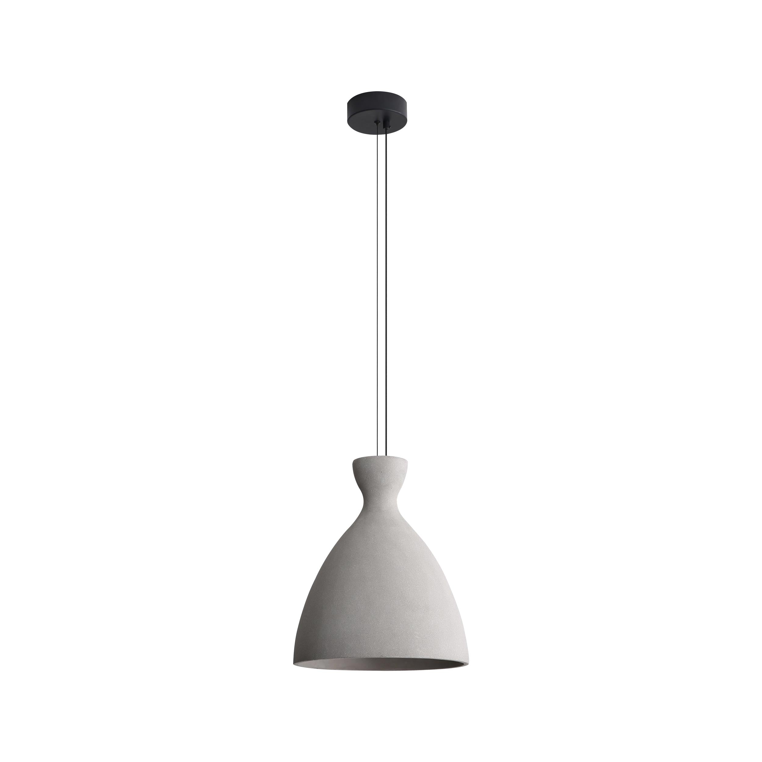 Aethera 14" LED Pendant in Grey Cement - - Golden Lighting
