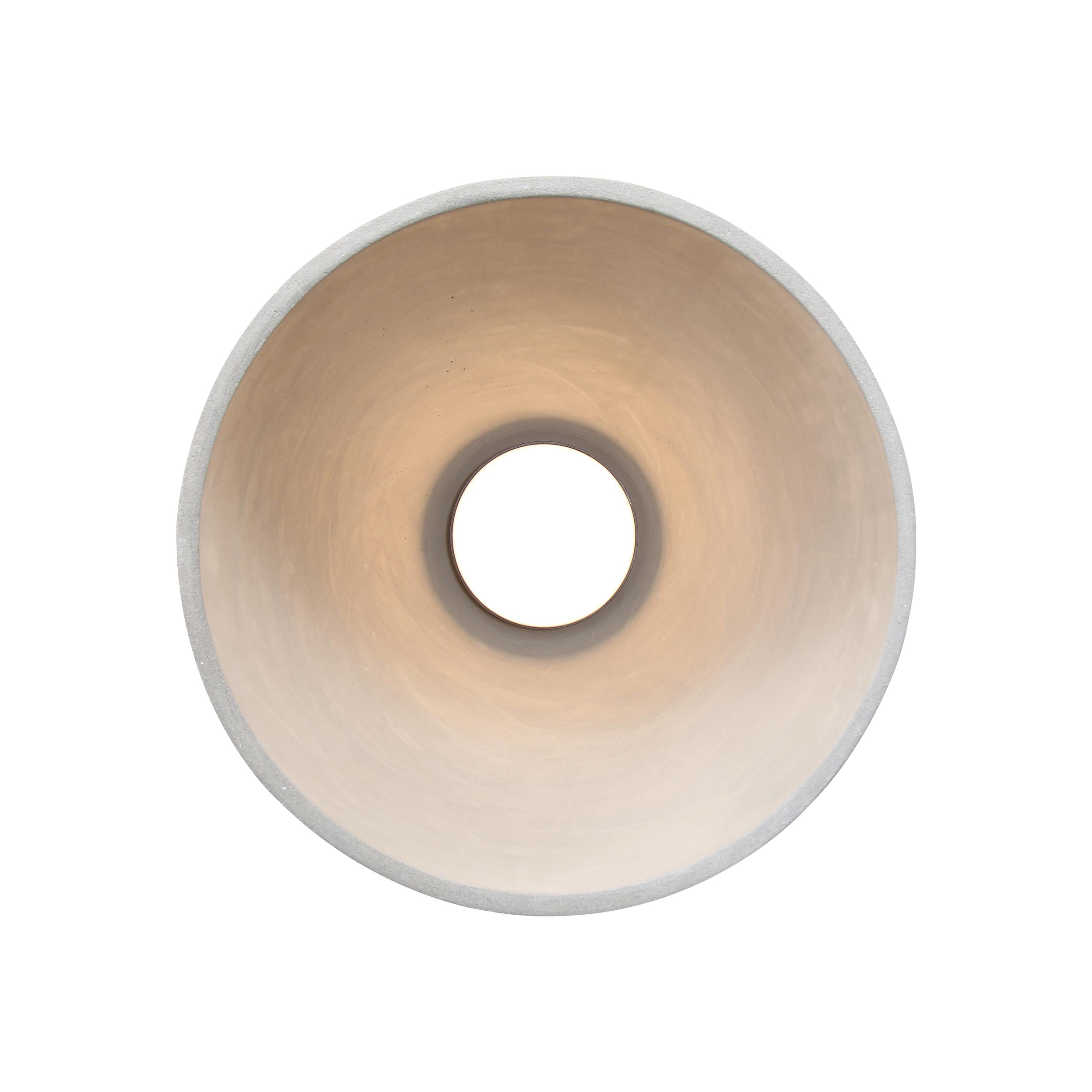 Golden Lighting Aethera 14in Integrated LED Pendant in Grey Cement