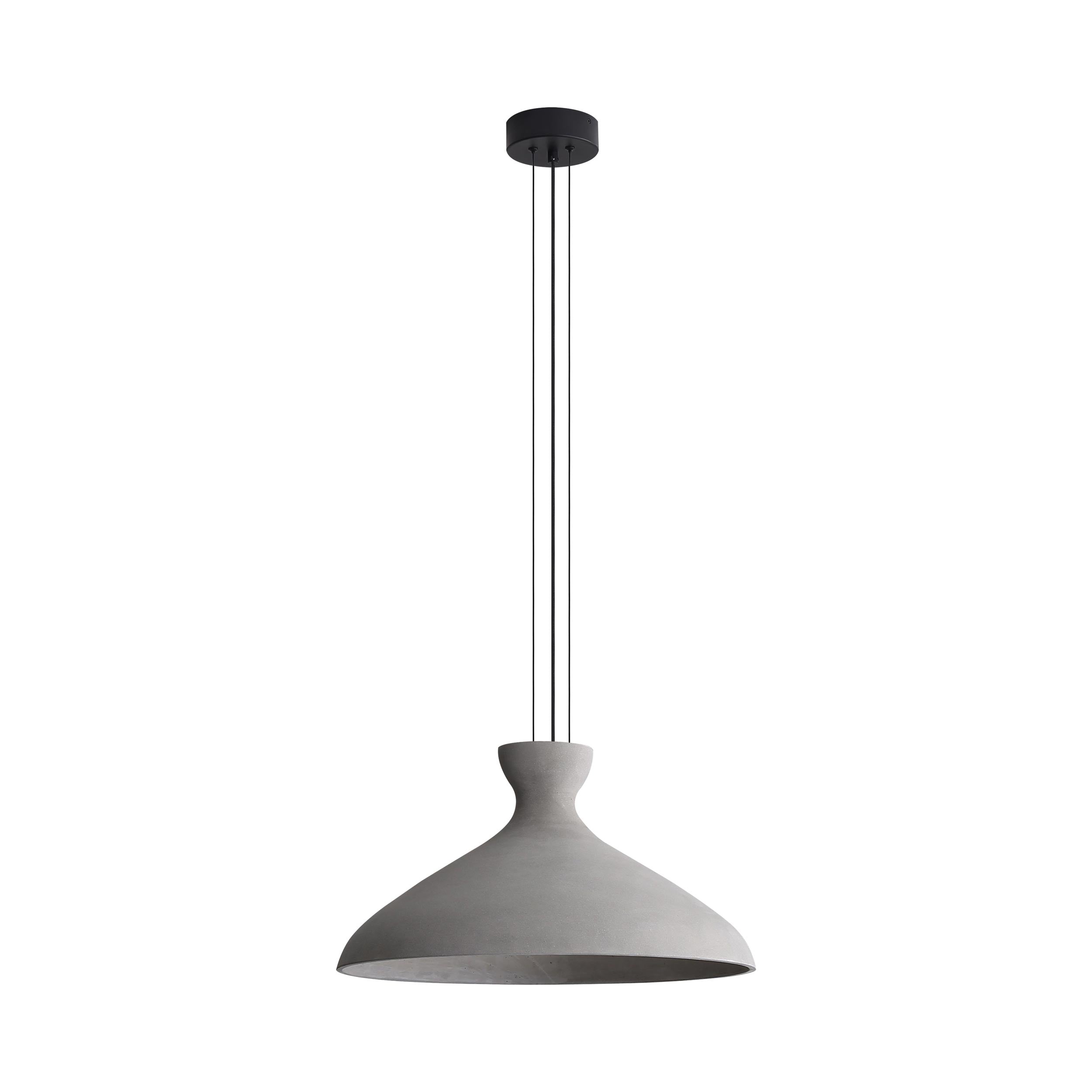Aethera 22" LED Pendant in Grey Cement - - Golden Lighting