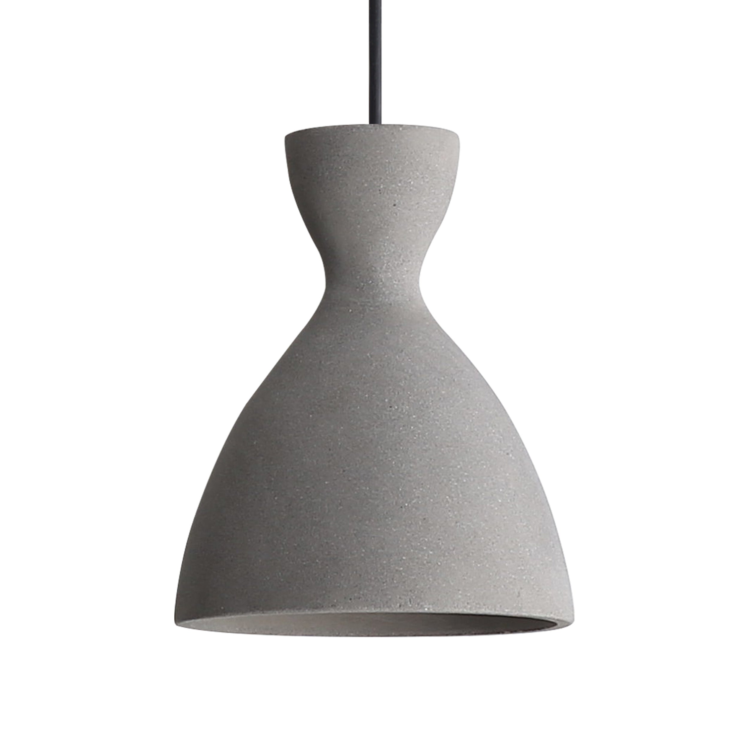 Golden Lighting Aethera 7in Integrated LED Pendant in Grey Cement - - Golden Lighting