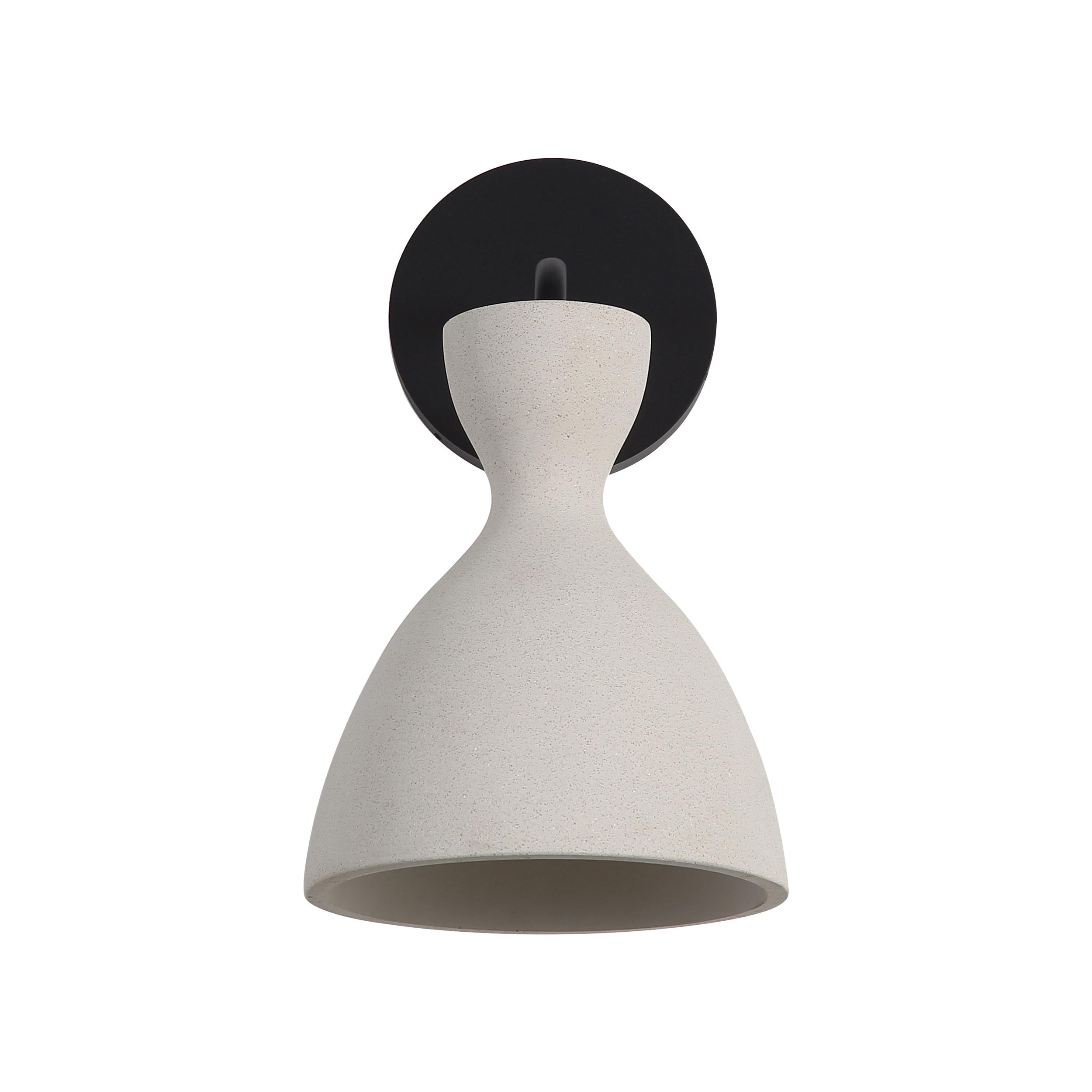 Golden Lighting Aethera Integrated LED Wall Sconce in White Sandstone Cement - - Golden Lighting