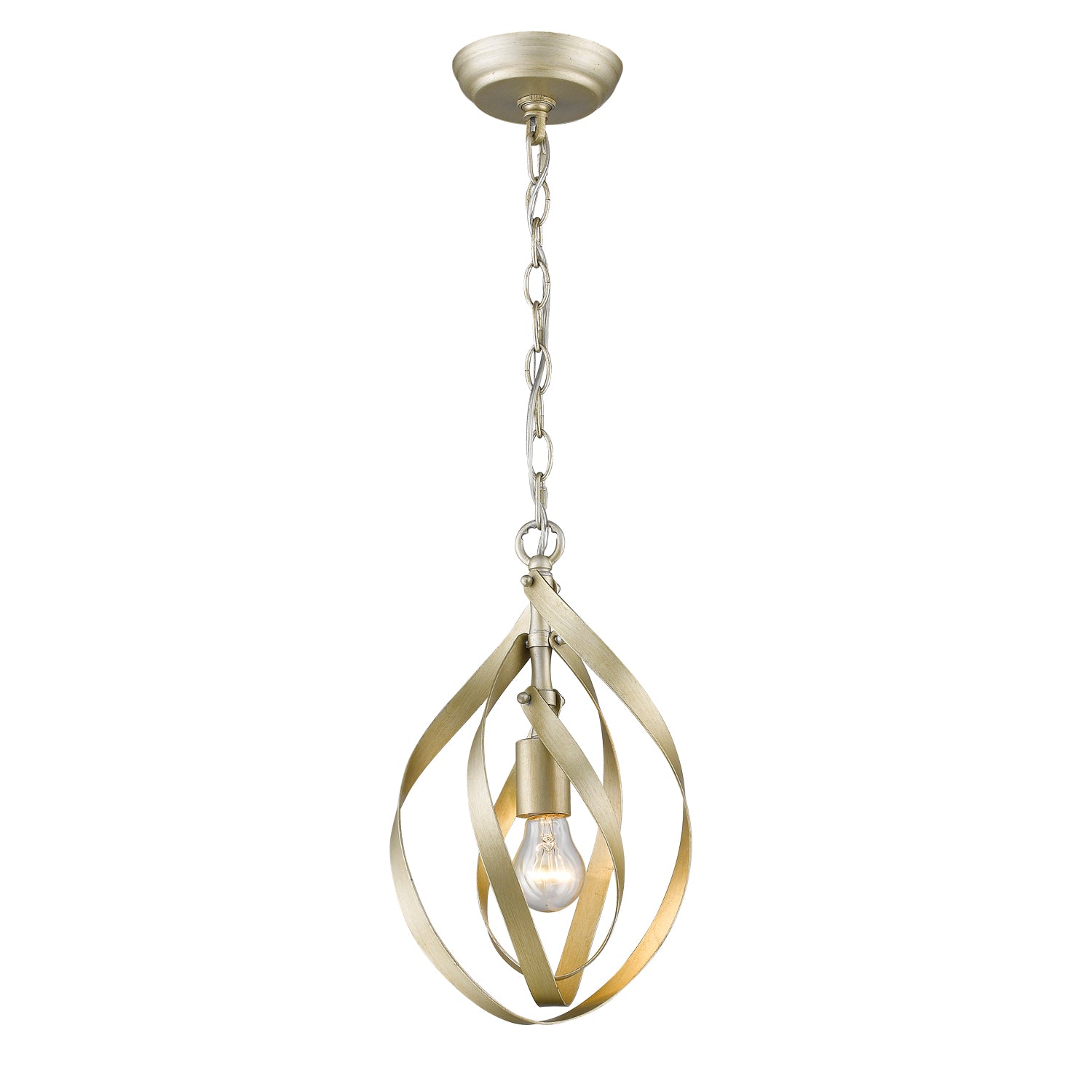 Nicolette 1-light Pendant in White Gold