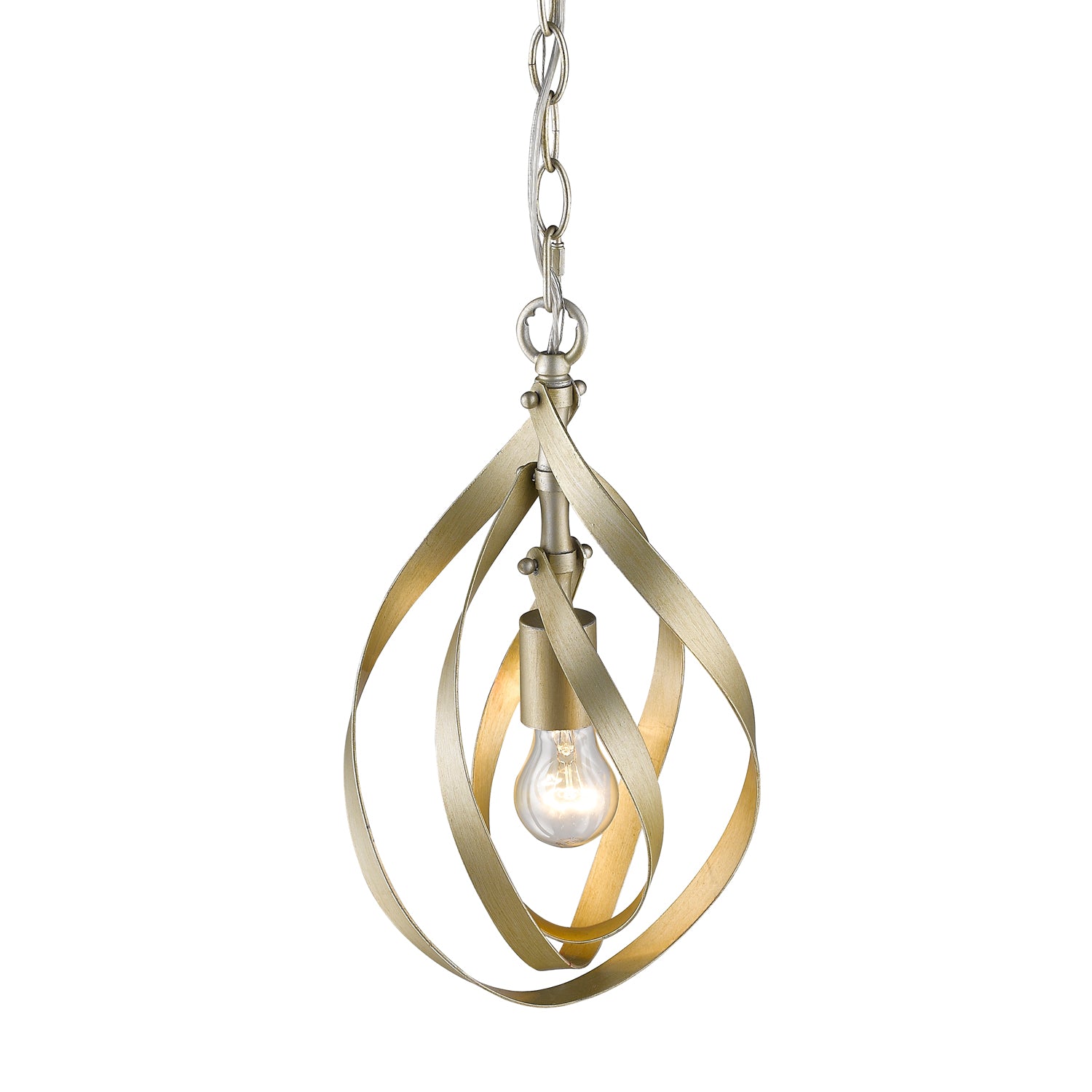 Nicolette 1-light Pendant in White Gold