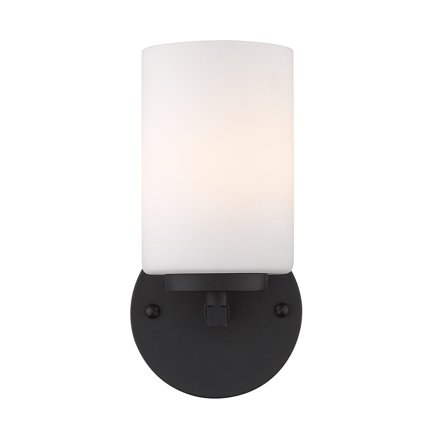 Manhattan 1 Light Bath Vanity in Matte Black - Default Title - Golden Lighting