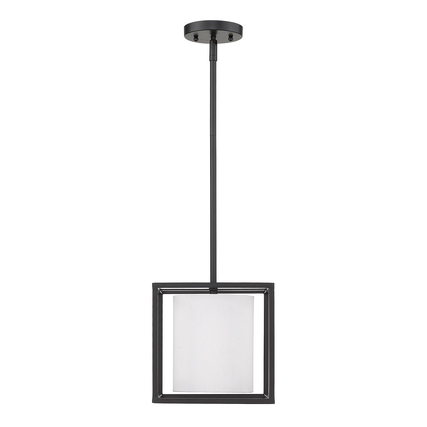 Golden Lighting Manhattan 1-light Pendant in Matte Black - - Golden Lighting