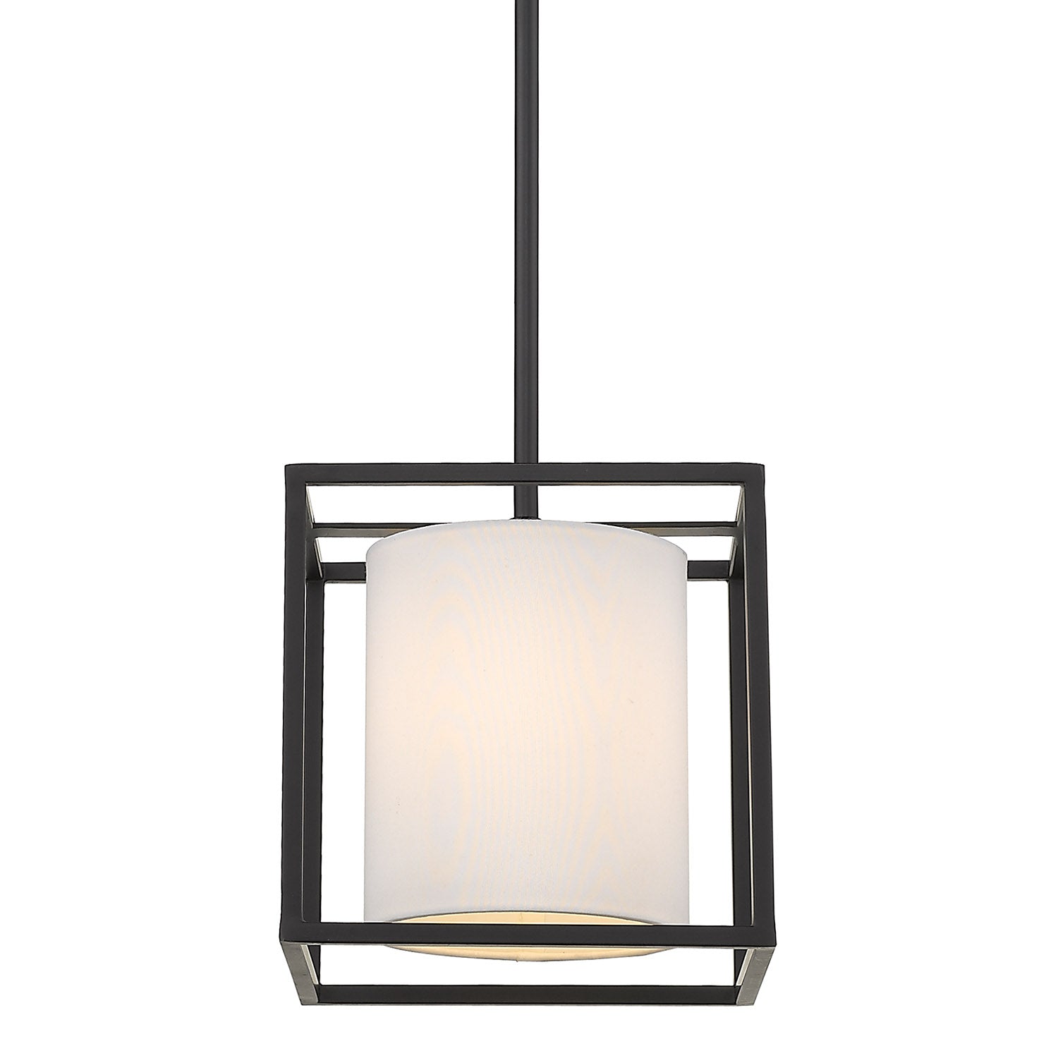 Golden Lighting Manhattan 1-light Pendant in Matte Black