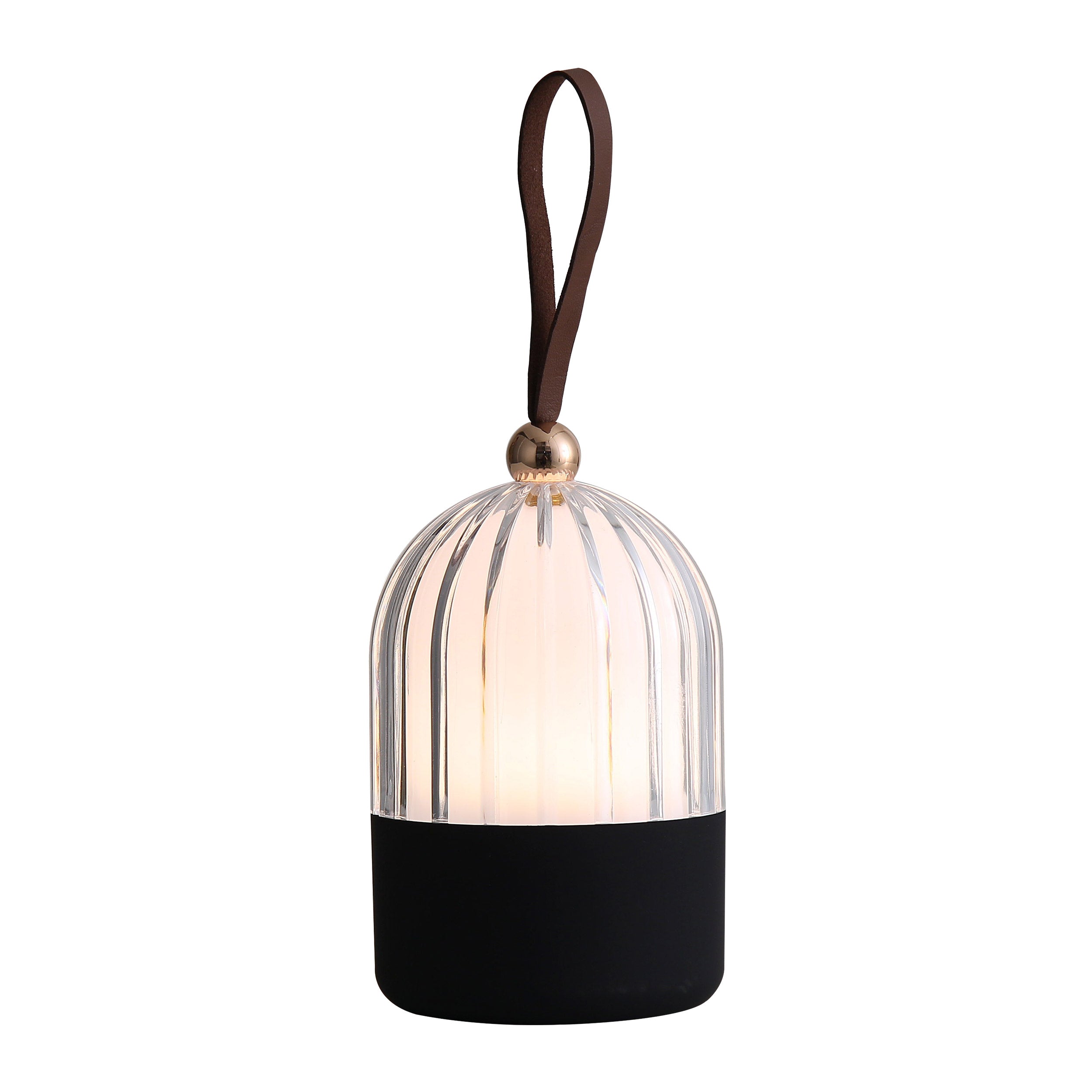 Lunari Cordless Integrated LED Portable Lamp in Matte Black