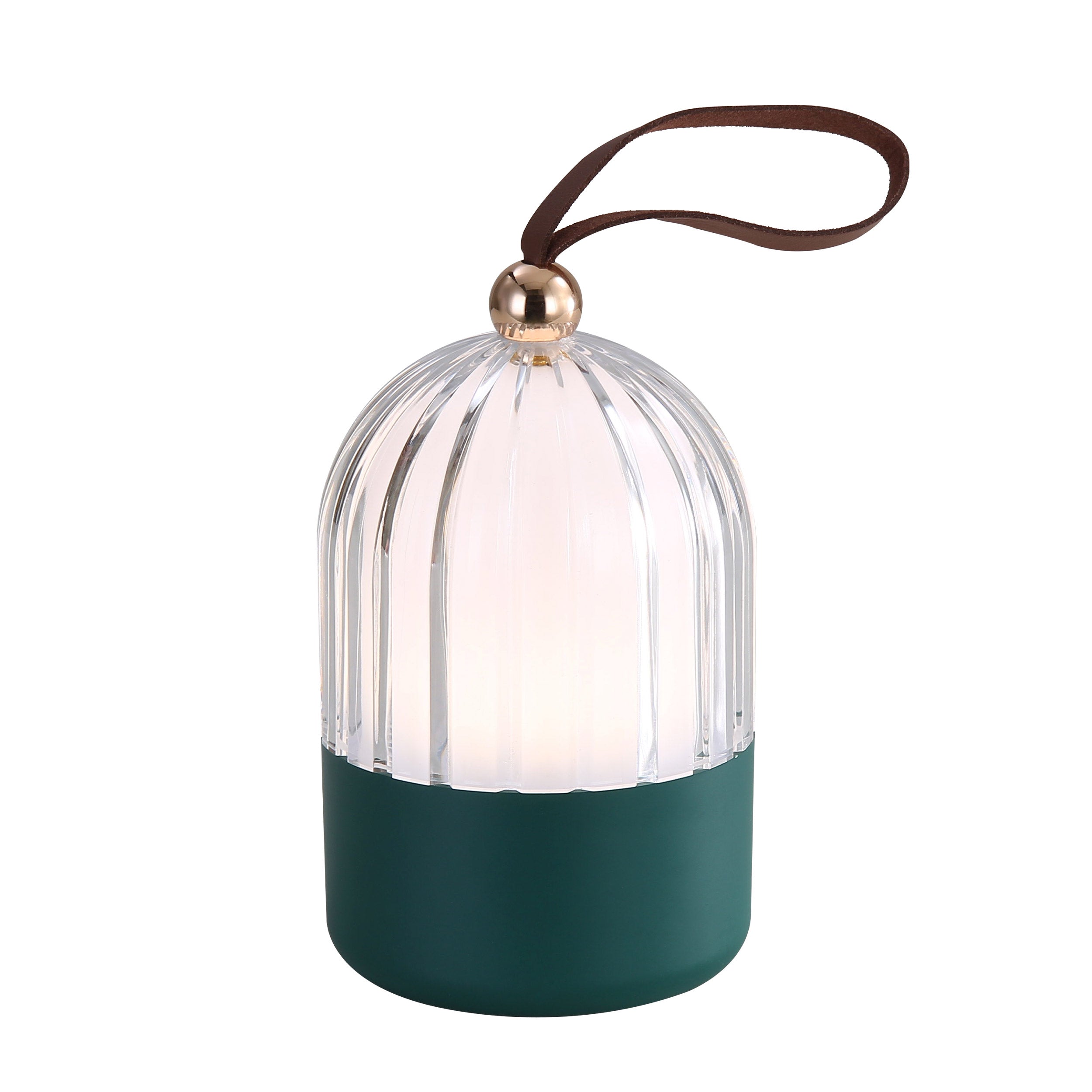 Lunari Cordless Integrated LED Portable Lamp in Matte Green