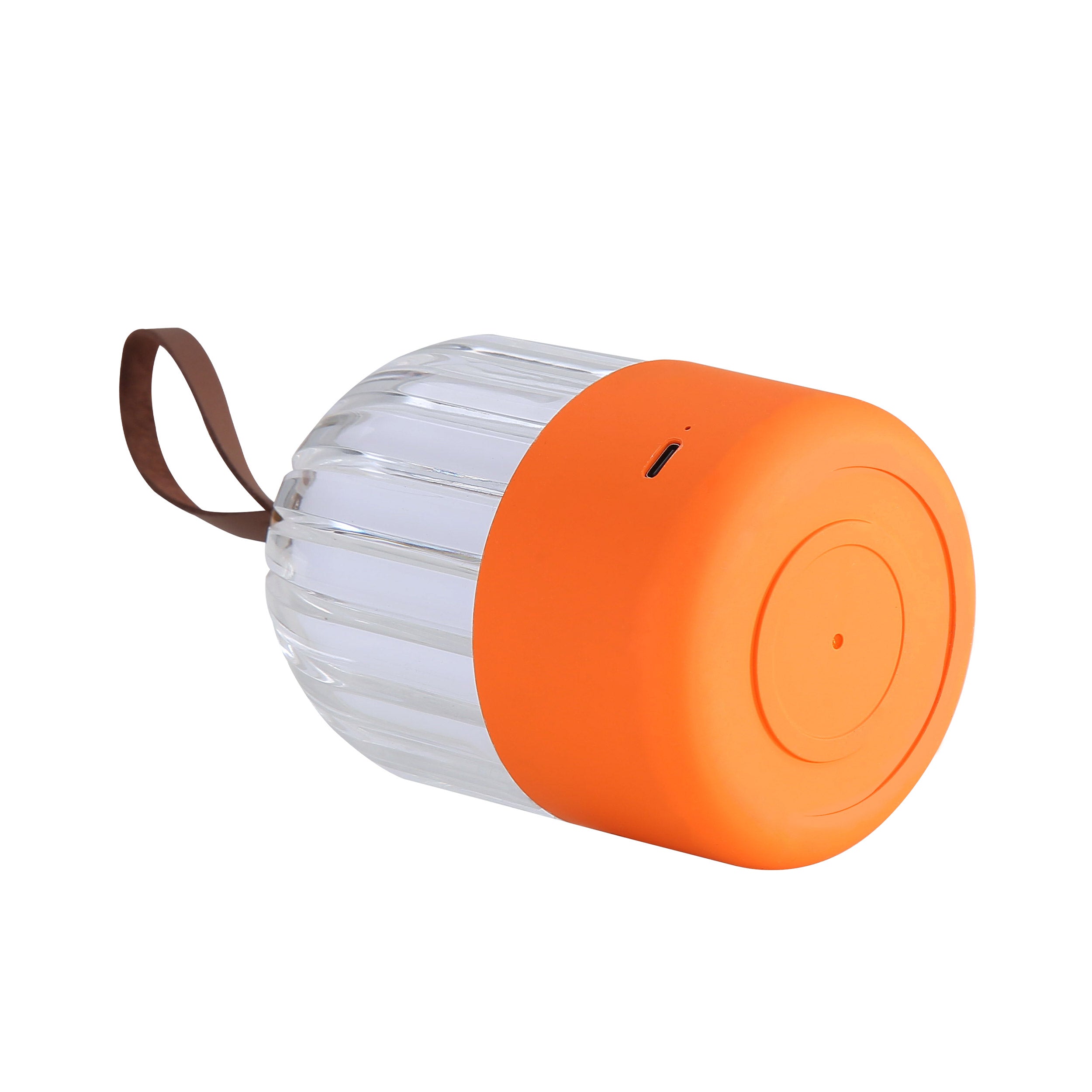 Lunari Cordless Integrated LED Table Lamp in Matte Orange