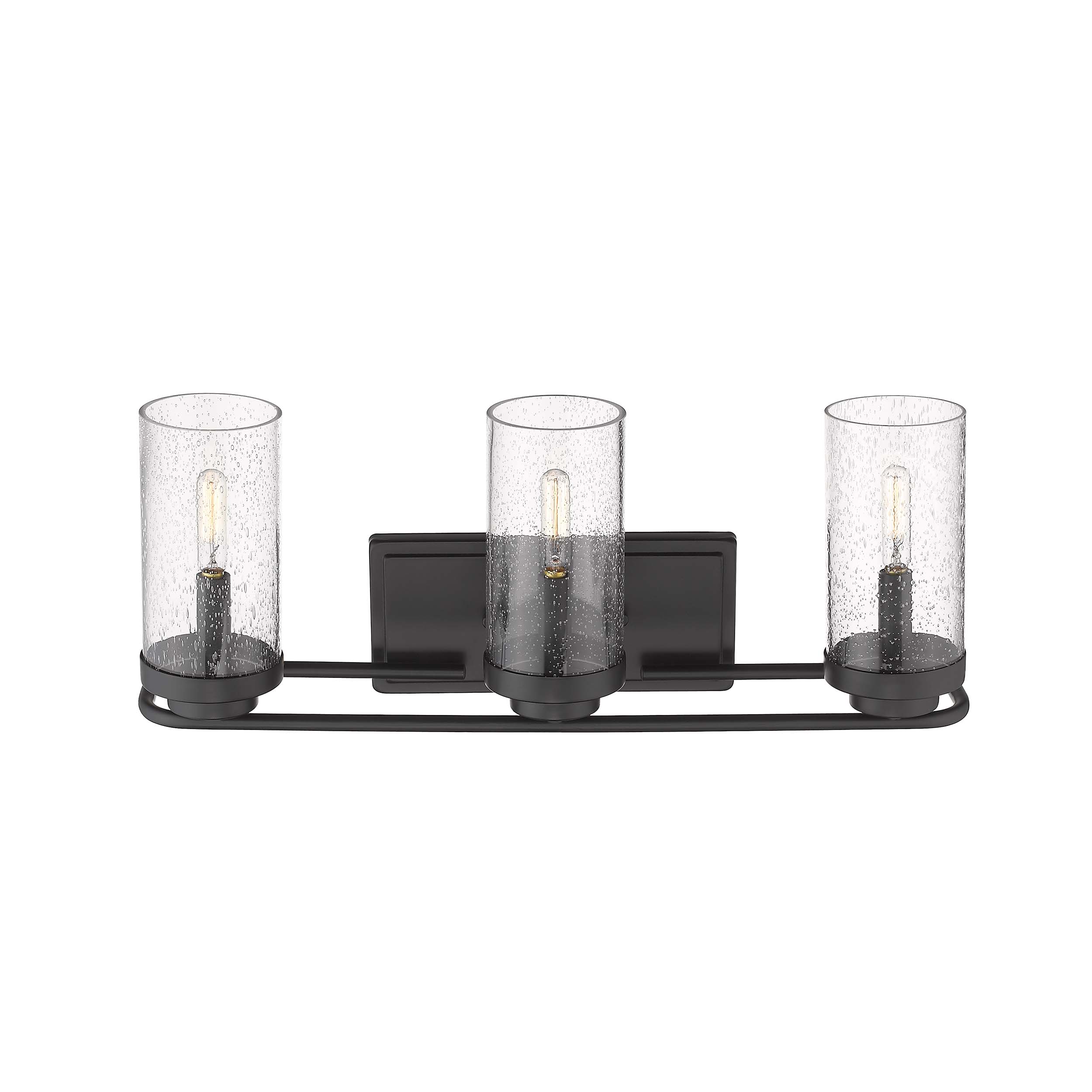 Golden Lighting Holden 3-light Vanity in Matte Black - - Golden Lighting