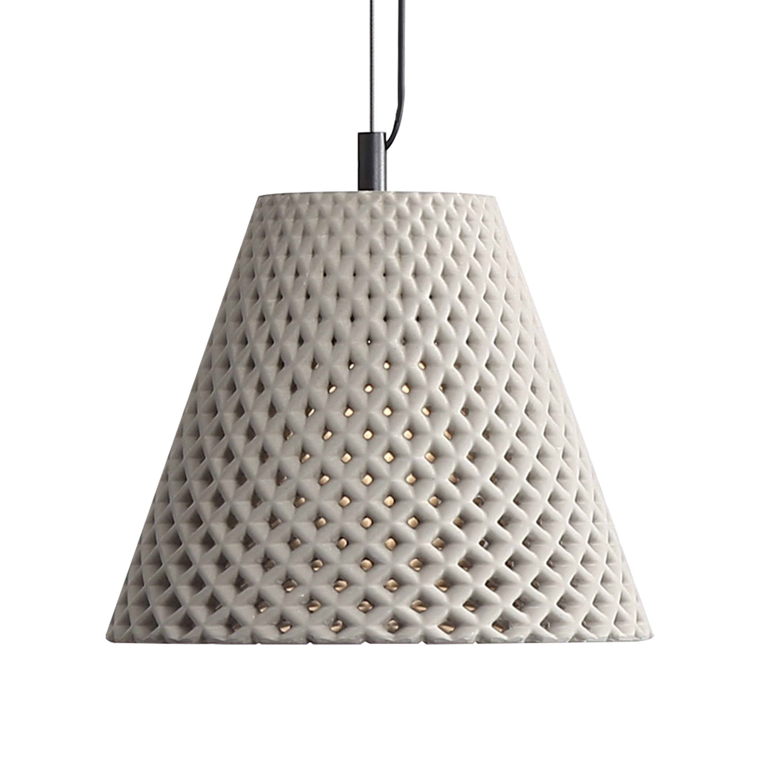 Golden Lighting Clarus 10in Integrated LED Pendant in Grey Cement