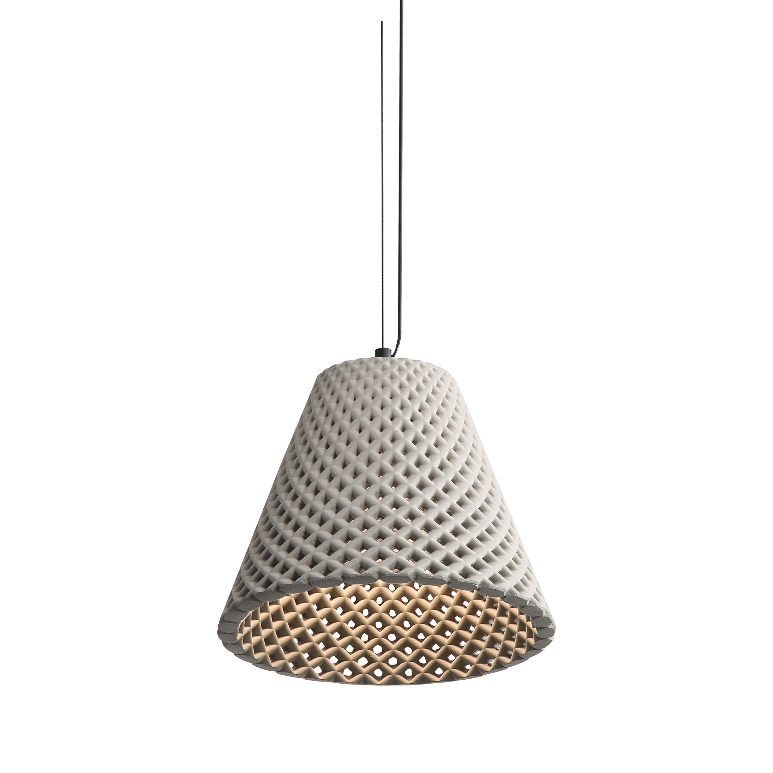 Golden Lighting Clarus 10in Integrated LED Pendant in Grey Cement
