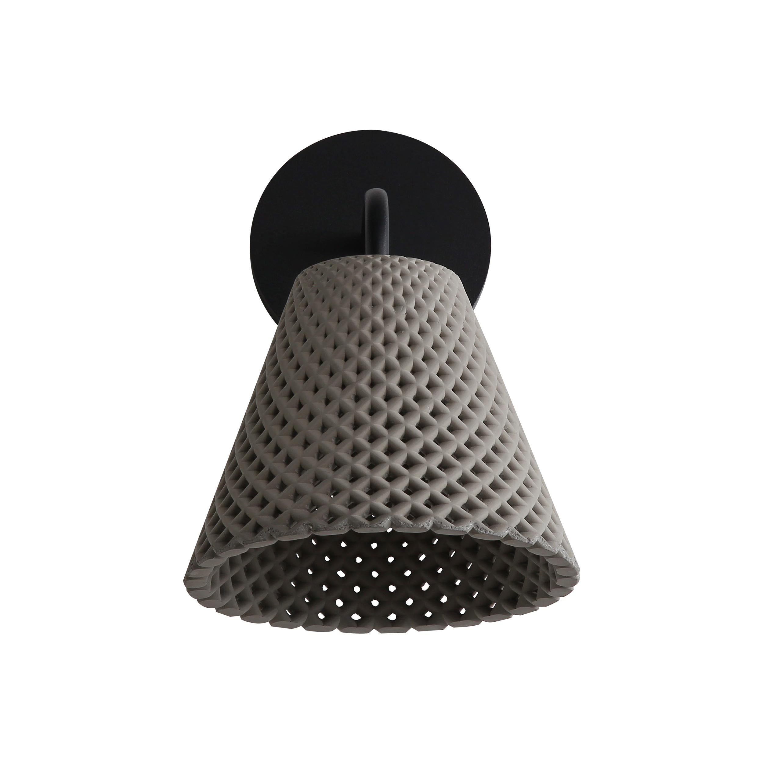 Clarus LED 8" Wall Sconce - Outdoor in Grey Cement - Default Title - Golden Lighting
