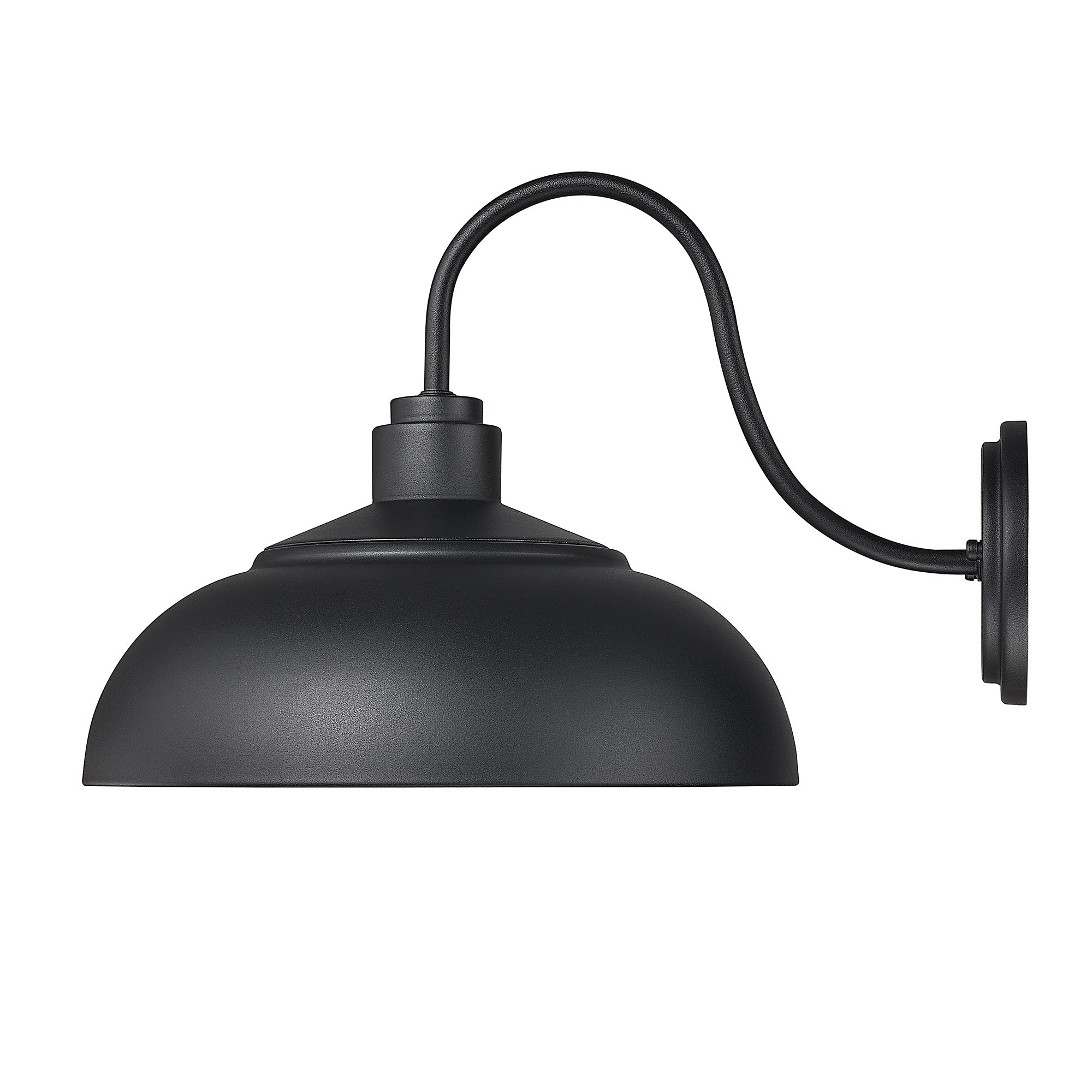 Yep by Golden Lighting Levitt 1-light Outdoor Wall in Natural Black and Natural Black shade - - Golden Lighting