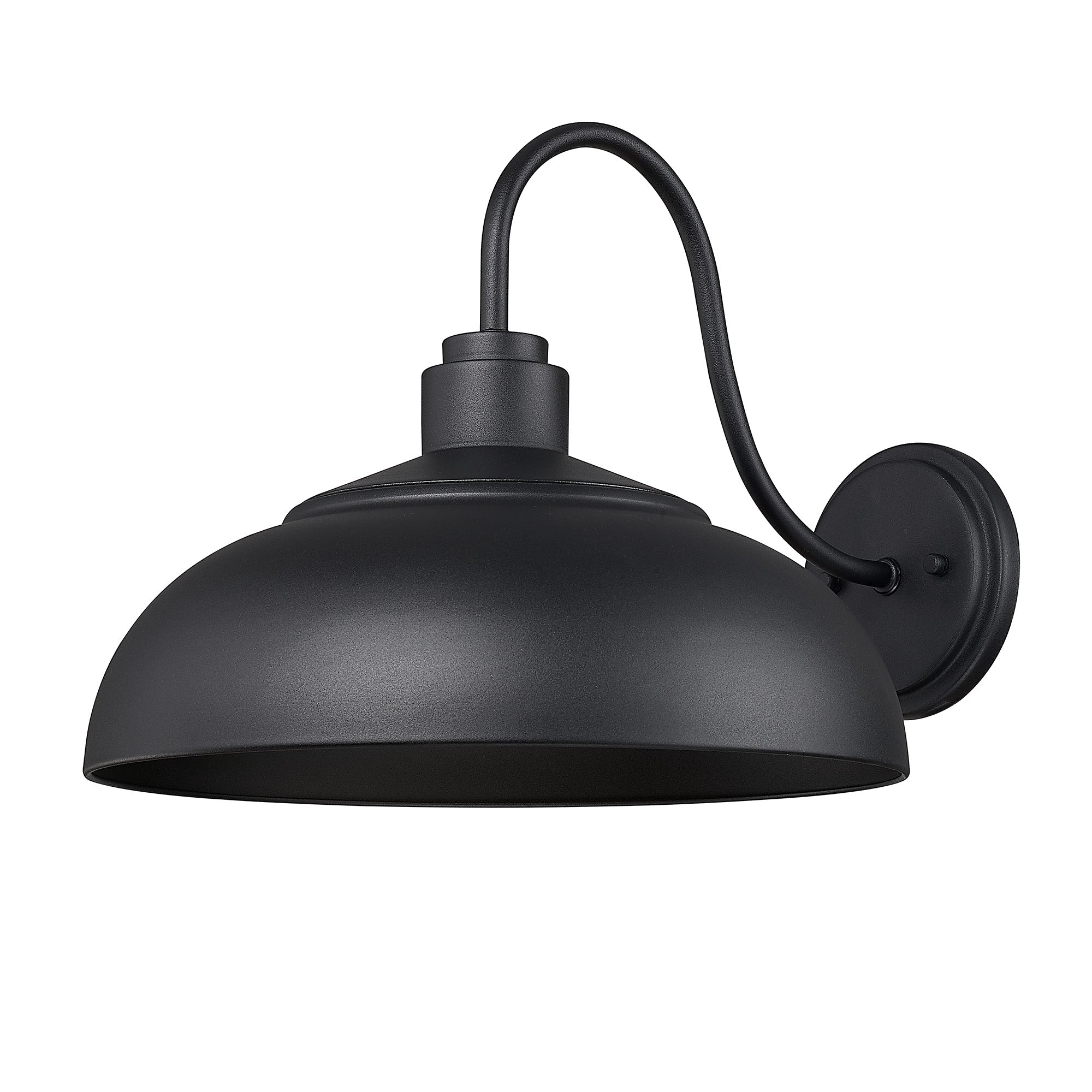Yep by Golden Lighting Levitt 1-light Outdoor Wall in Natural Black and Natural Black shade