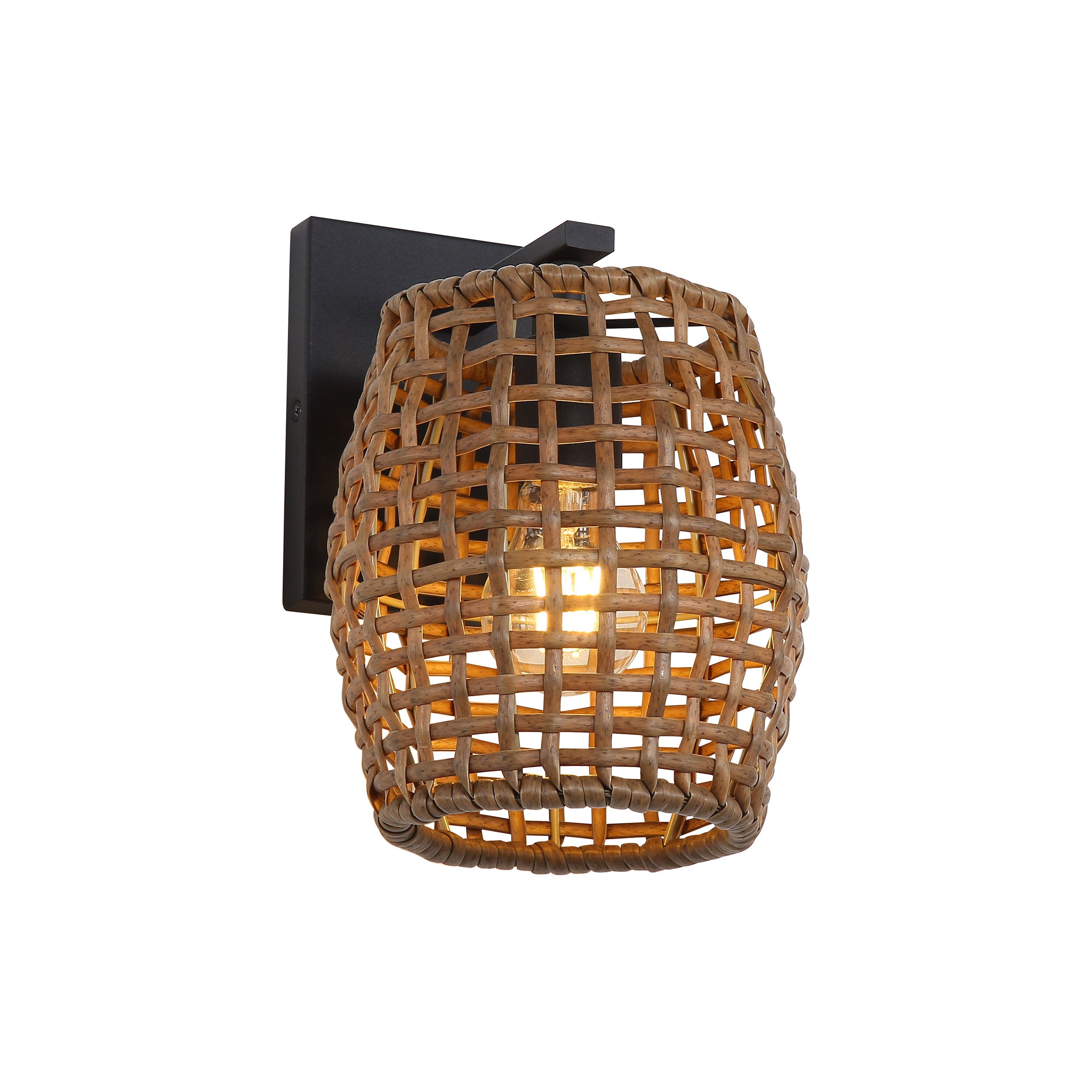 Weavelight 1-light Wall Sconce in Natural Black