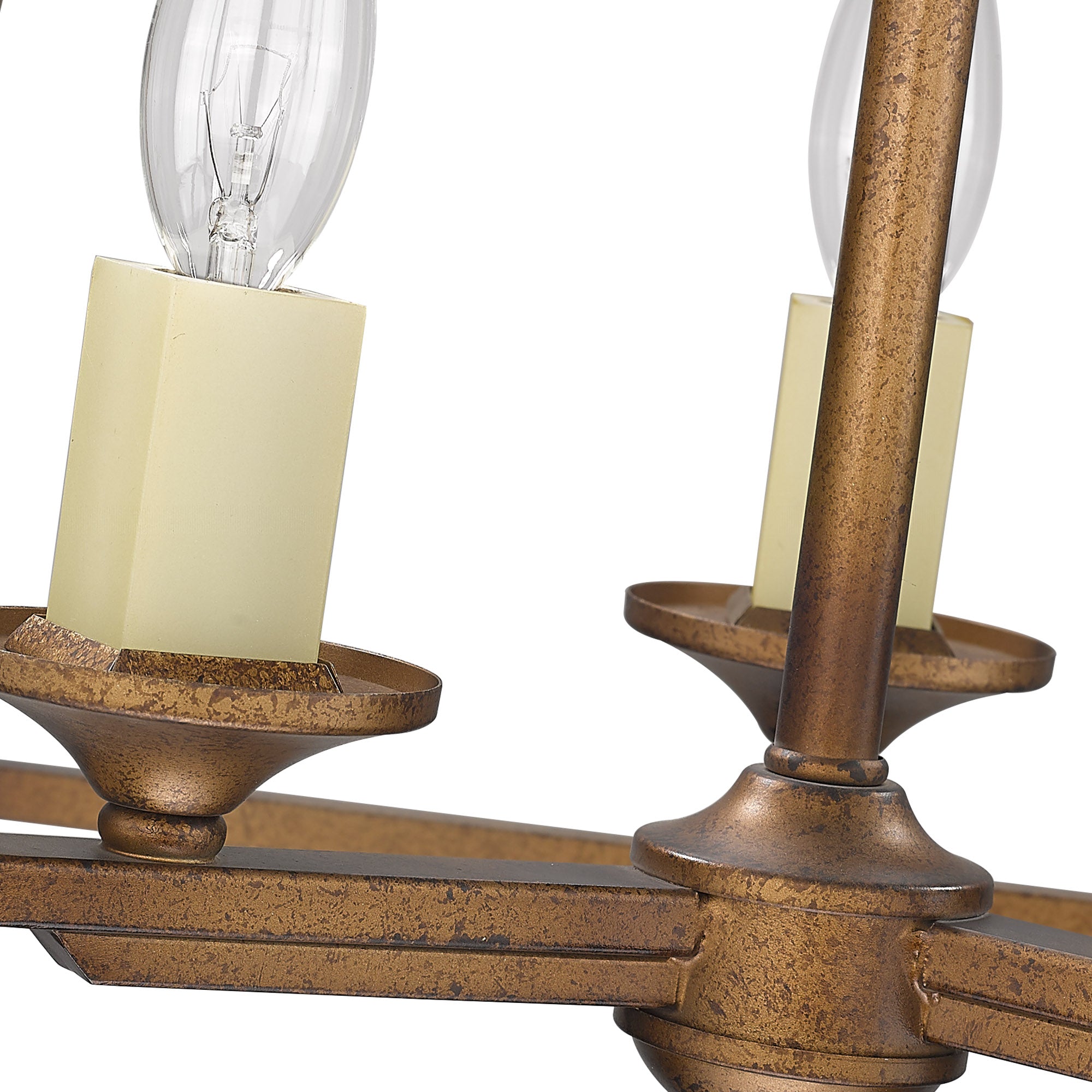 Golden Lighting Athena 3-light Semi-Flush Mount in Grecian Gold - - Golden Lighting