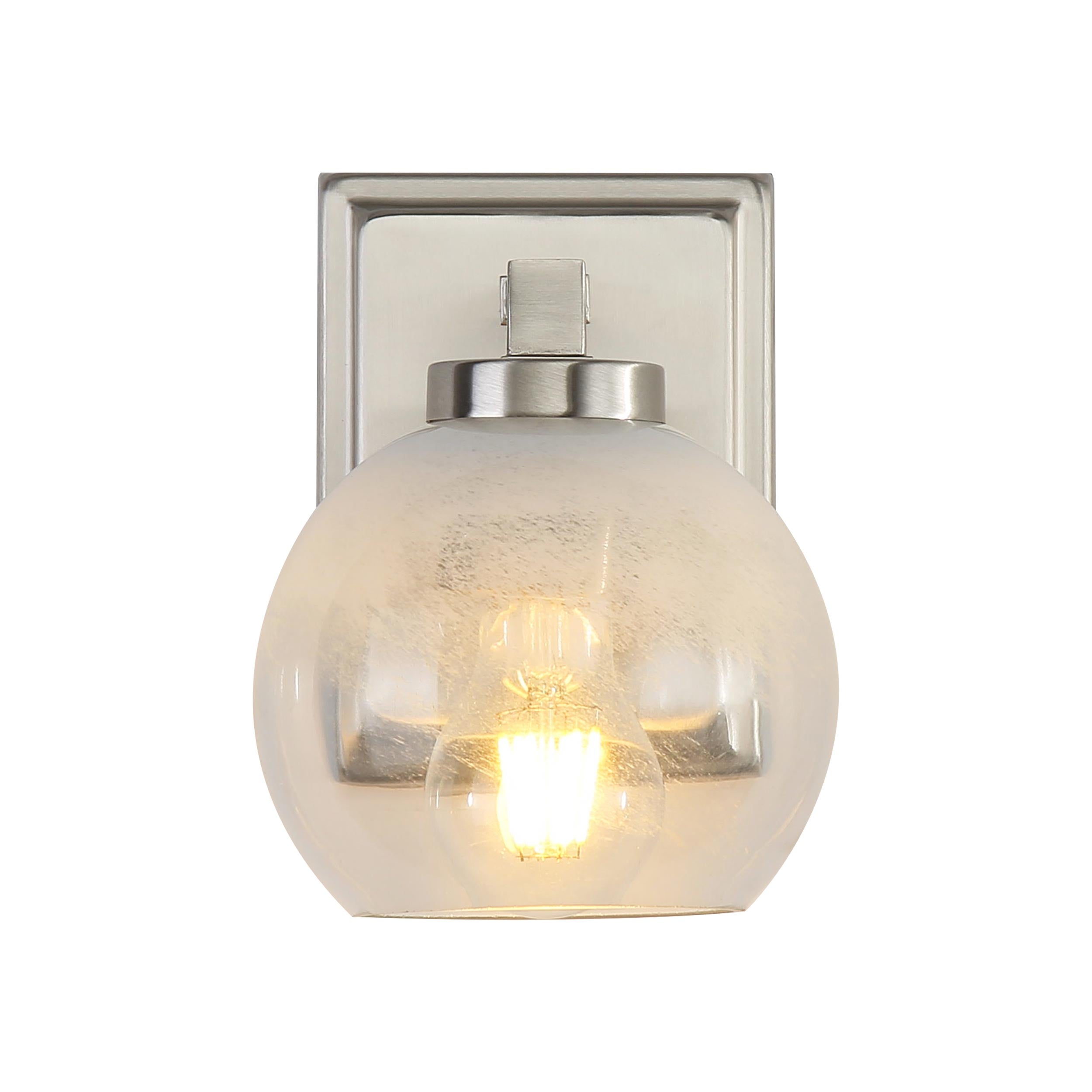 Elliott 1-Light Vanity Light in Pewter with Alabaster Shade - Default Title - Golden Lighting