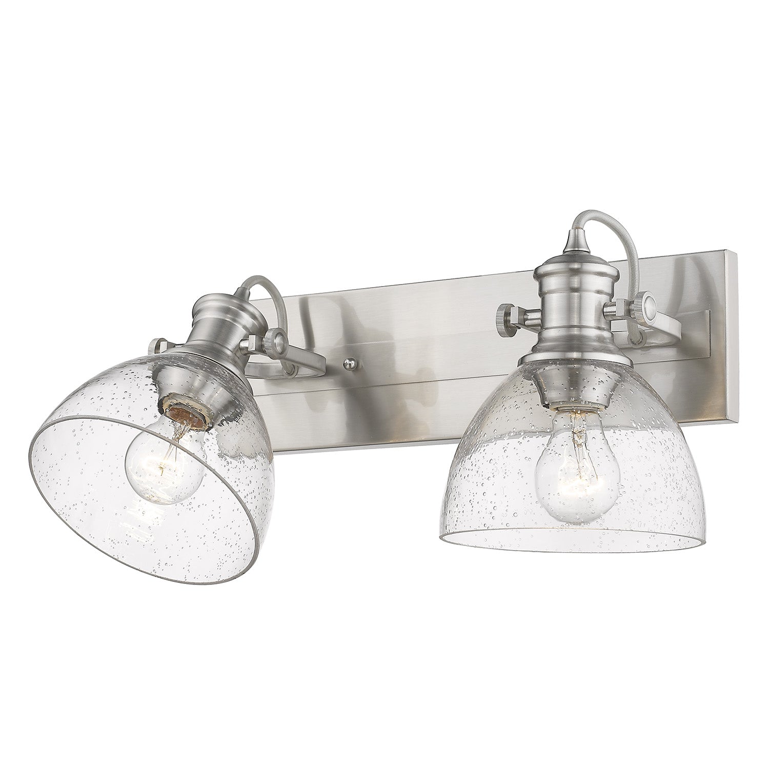 Yep by Golden Lighting Hines 2-light Vanity in Pewter