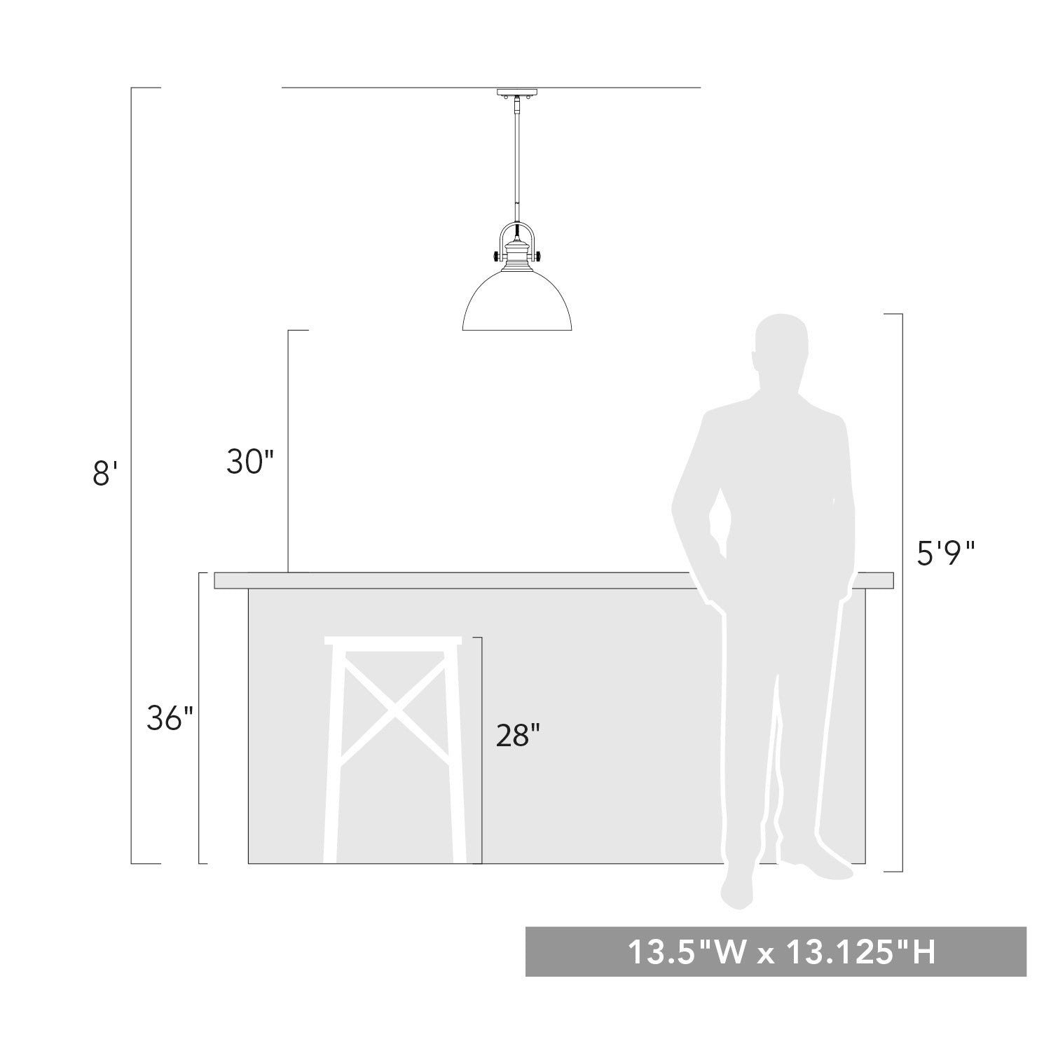 Yep by Golden Lighting Hines 1-light 14in Pendant in Matte Black and Seeded Glass - - Golden Lighting