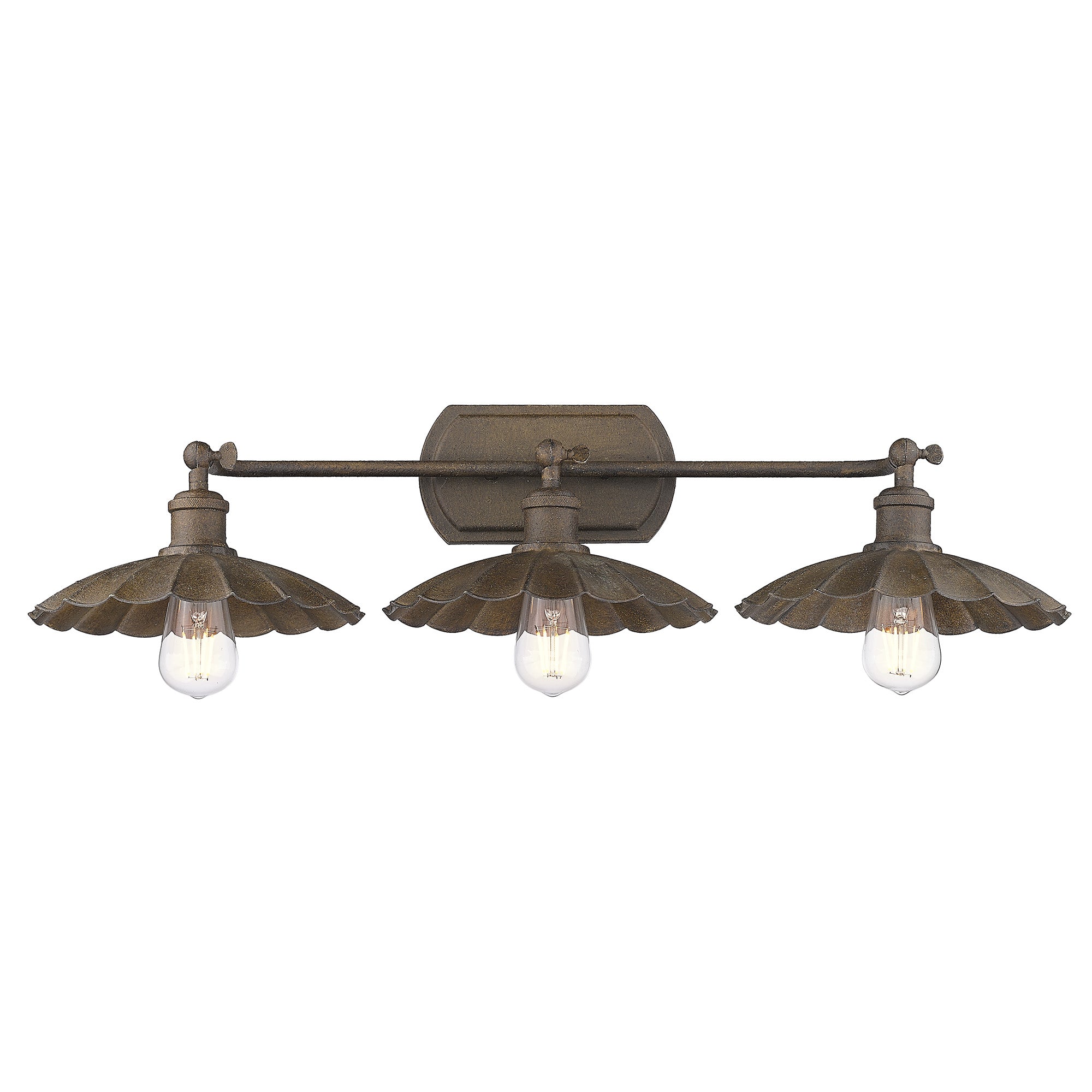 Clemence 3-light Vanity in Dark Rust