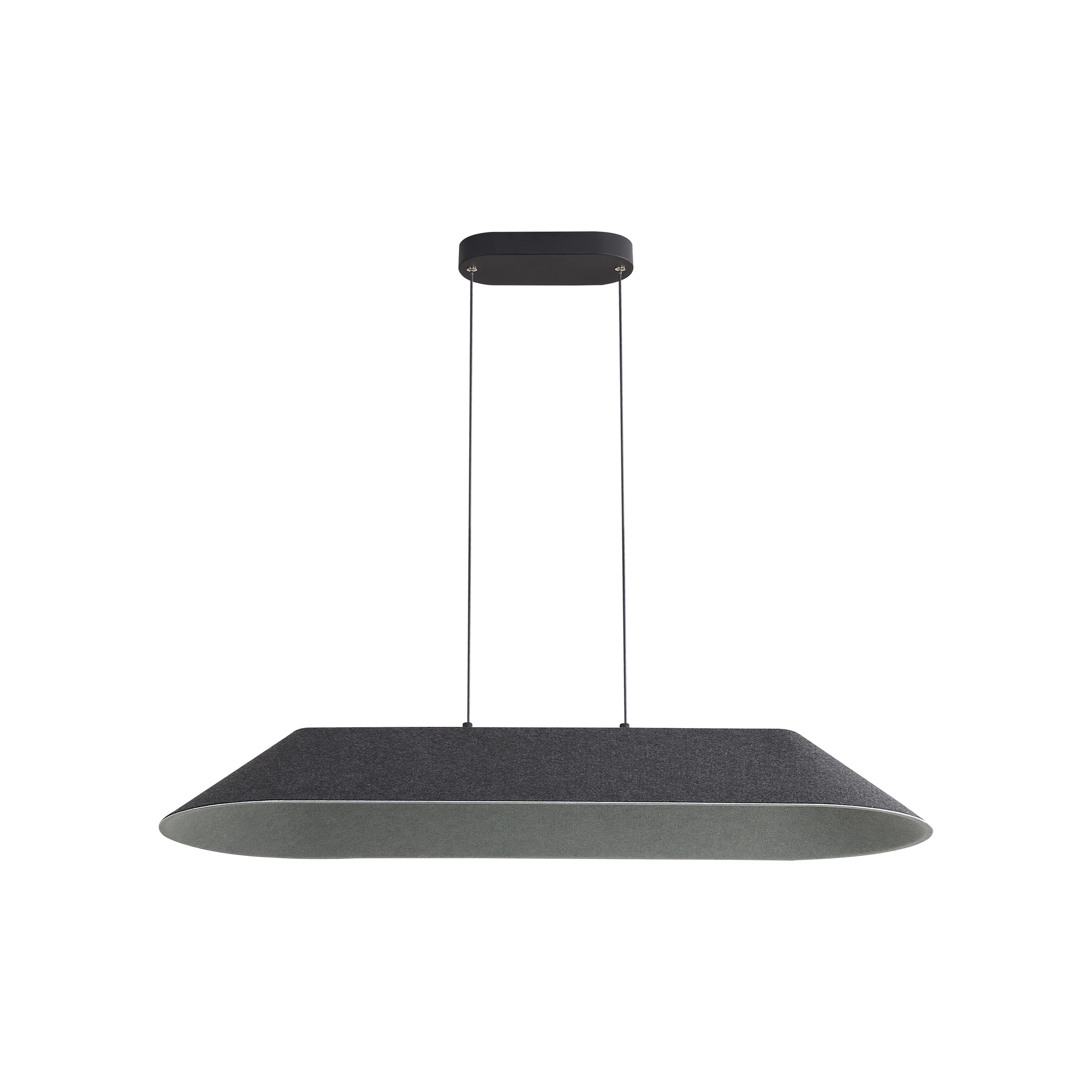 Golden Lighting Faroe Integrated LED Island Light in Flecked Black/Grey - - Golden Lighting