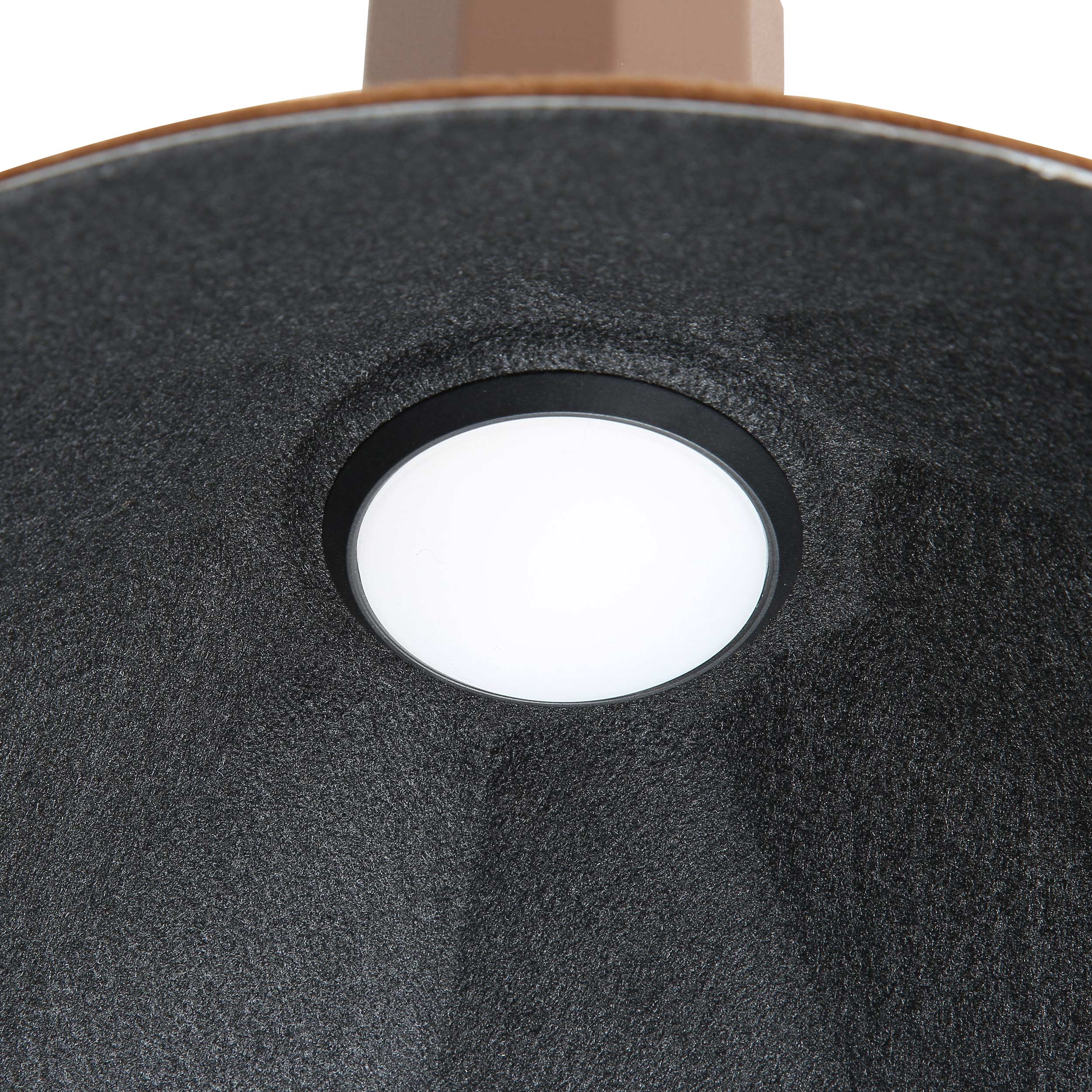Golden Lighting Faroe 13in Integrated LED Pendant in Coffee/Black Felt - - Golden Lighting