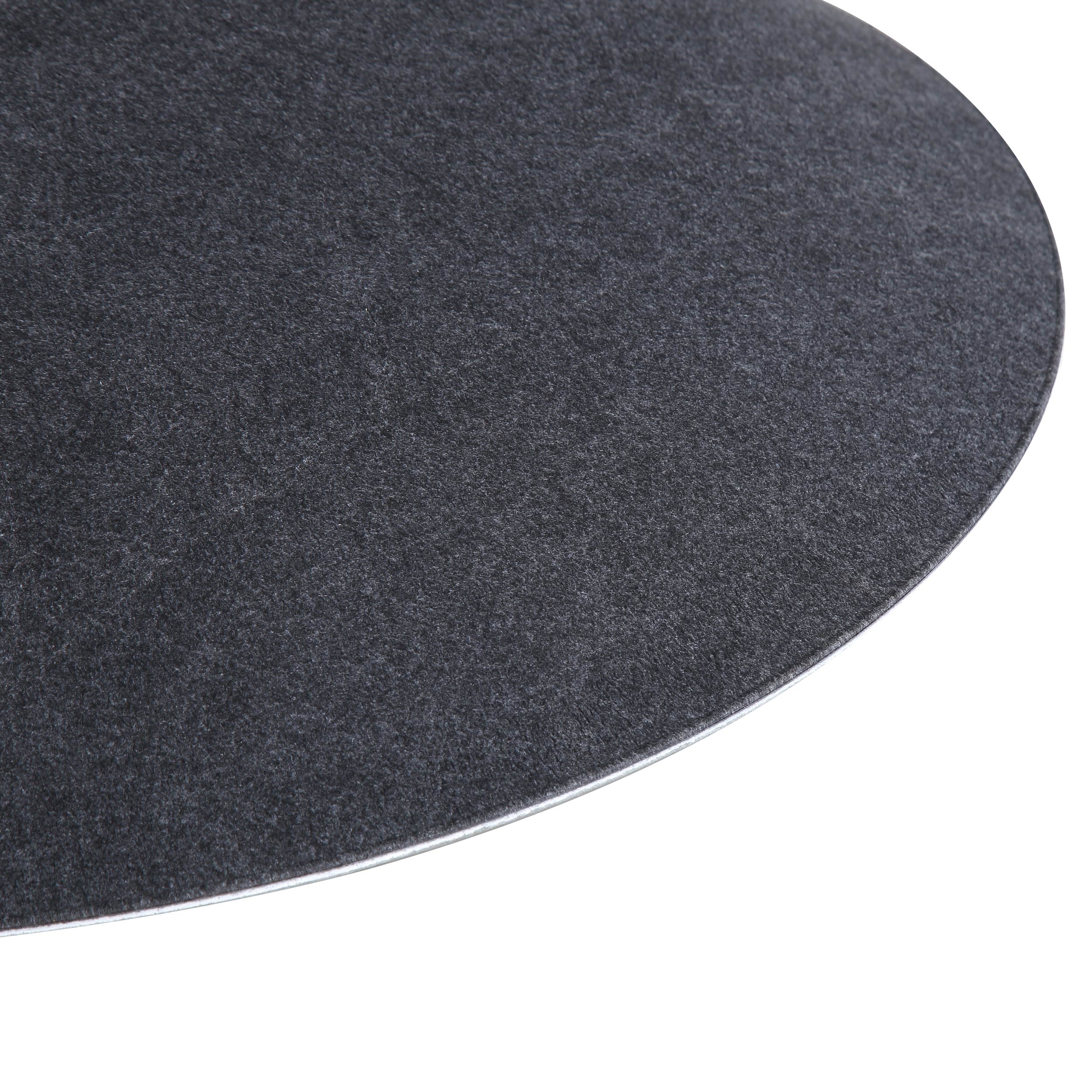 Golden Lighting Faroe 30in Integrated LED Pendant in Flecked Black/Grey Felt - - Golden Lighting
