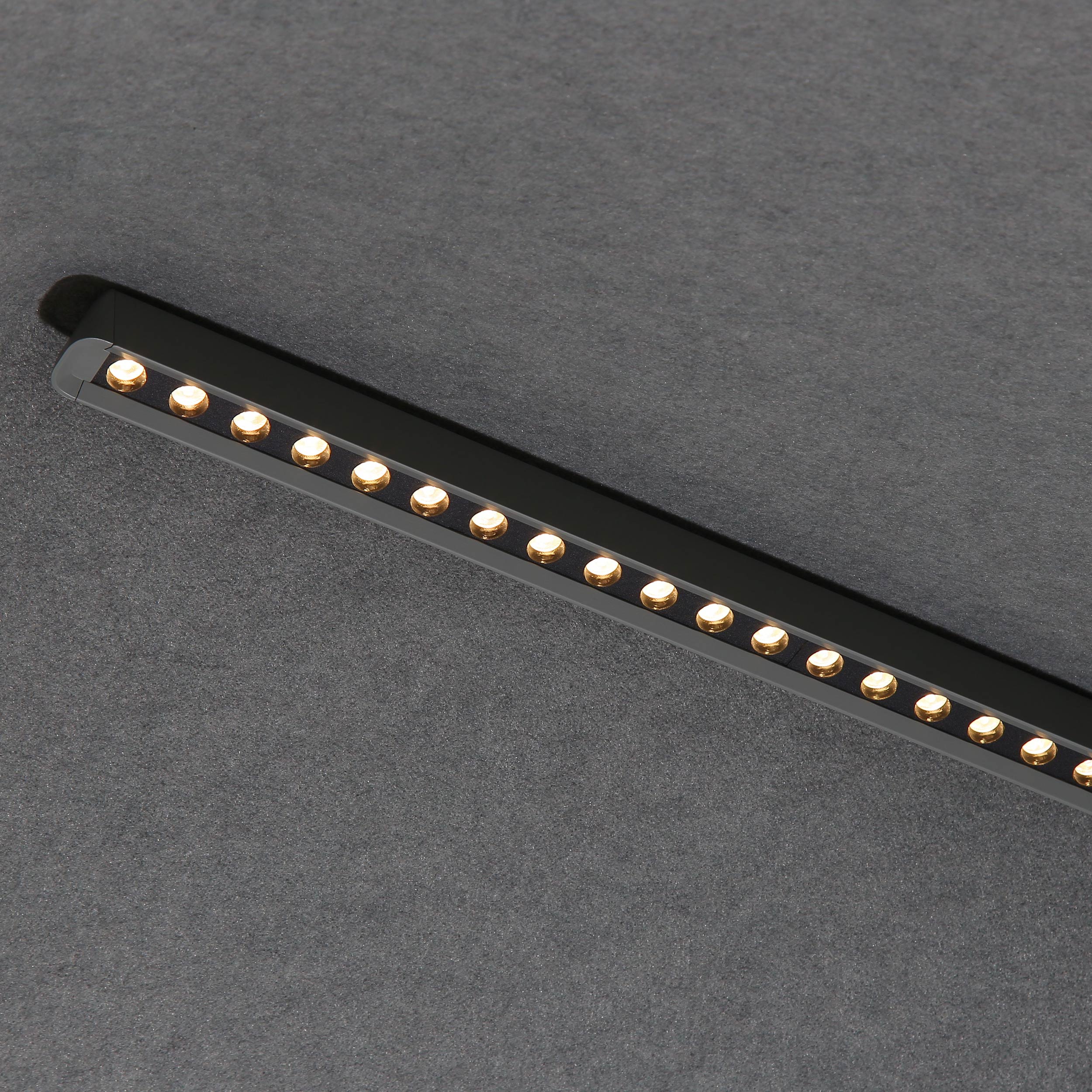 Golden Lighting Faroe 30in Integrated LED Pendant in Flecked Black/Grey Felt - - Golden Lighting