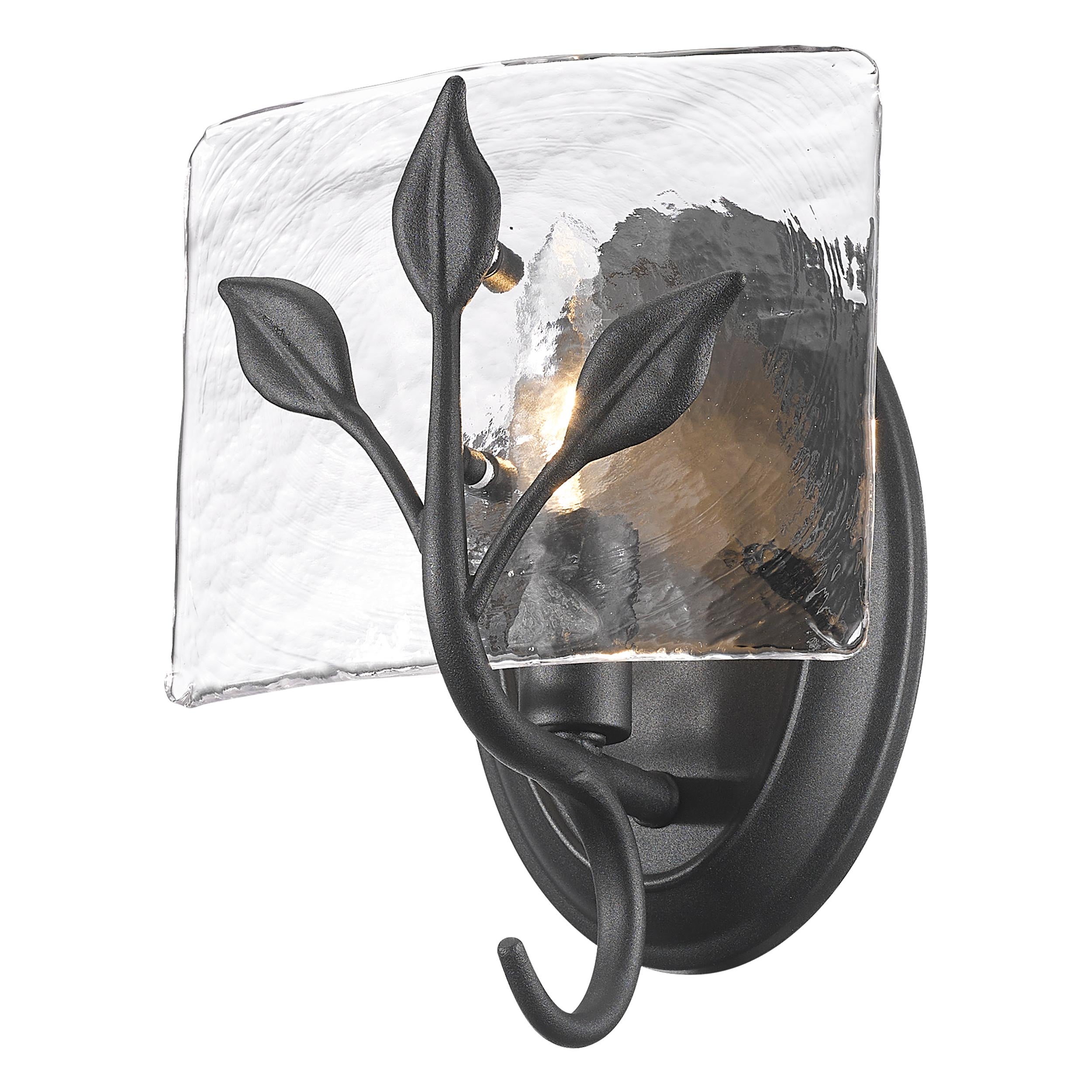 Golden Lighting Calla 1-light Wall Sconce in Natural Black - - Golden Lighting
