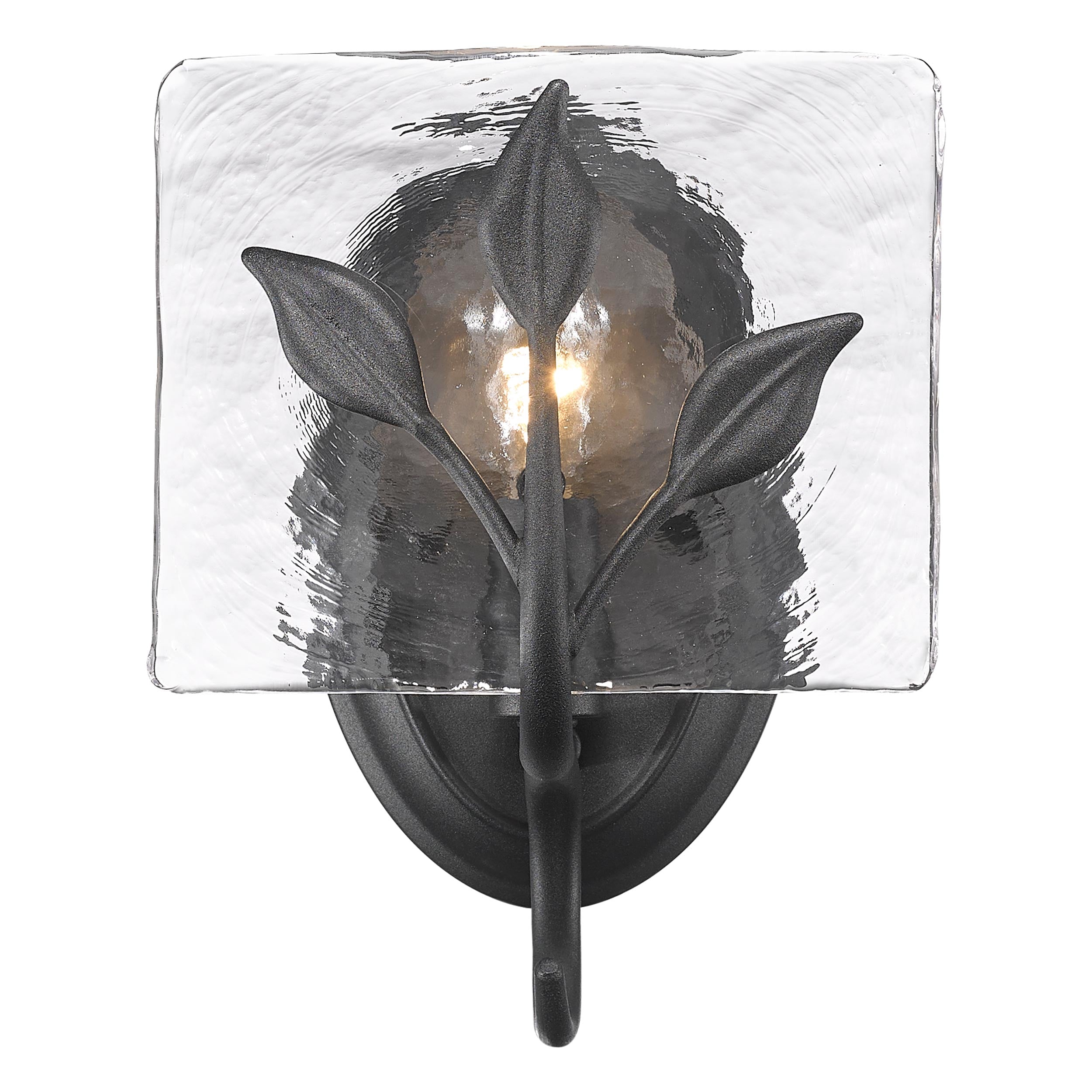 Golden Lighting Calla 1-light Wall Sconce in Natural Black - Default Title - Golden Lighting