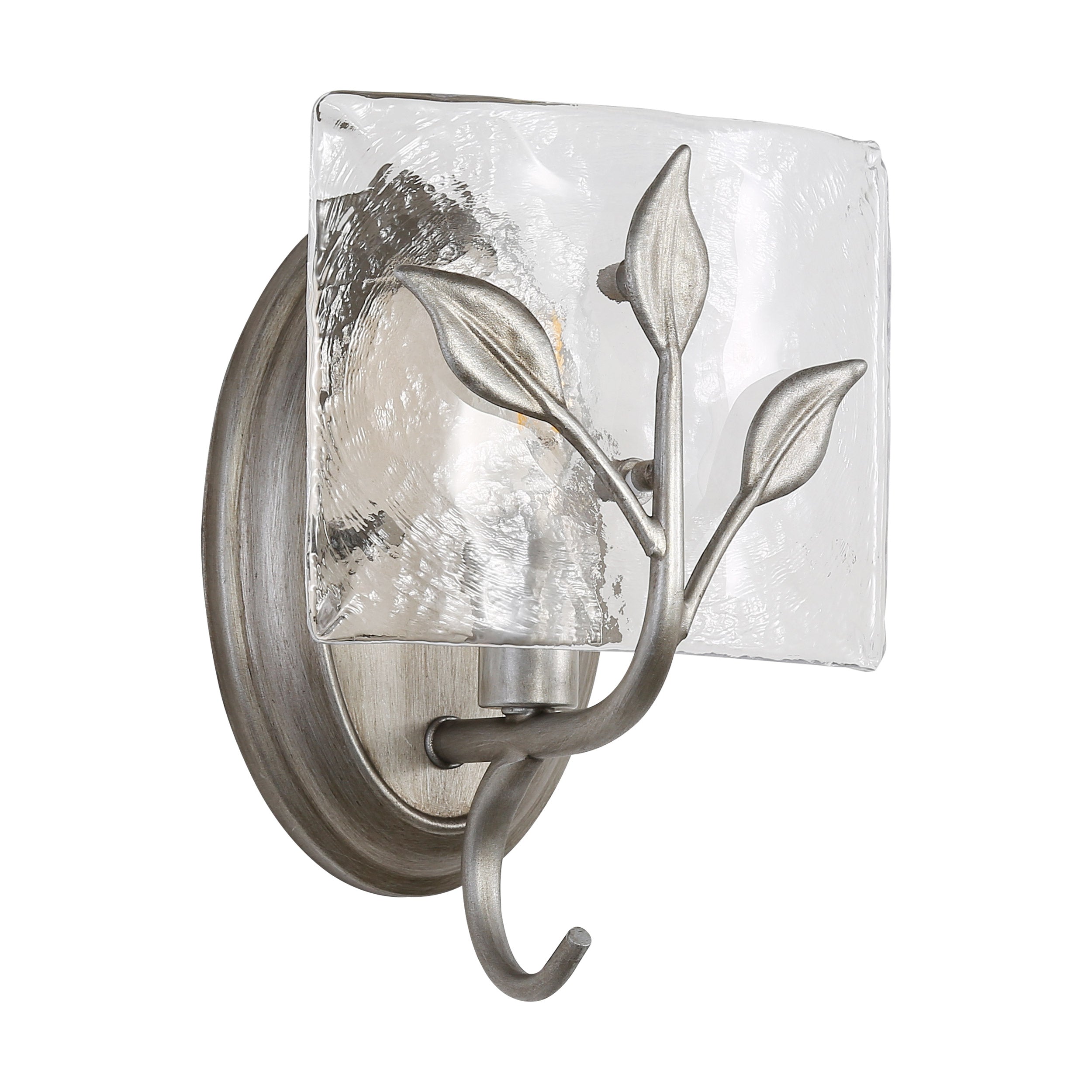 Golden Lighting Calla 1-light Wall Sconce in Peruvian Silver - - Golden Lighting