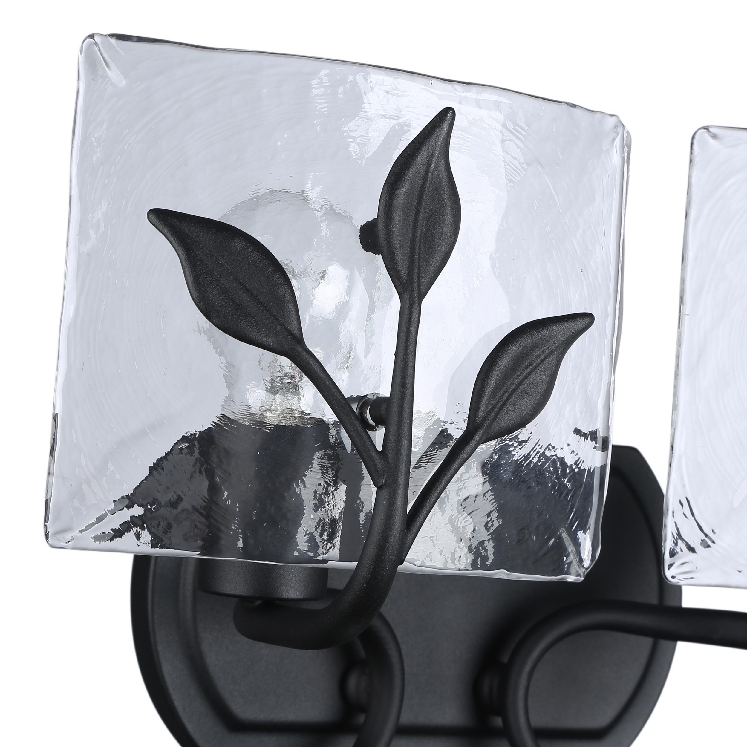 Golden Lighting Calla 2-light Vanity in Natural Black - - Golden Lighting