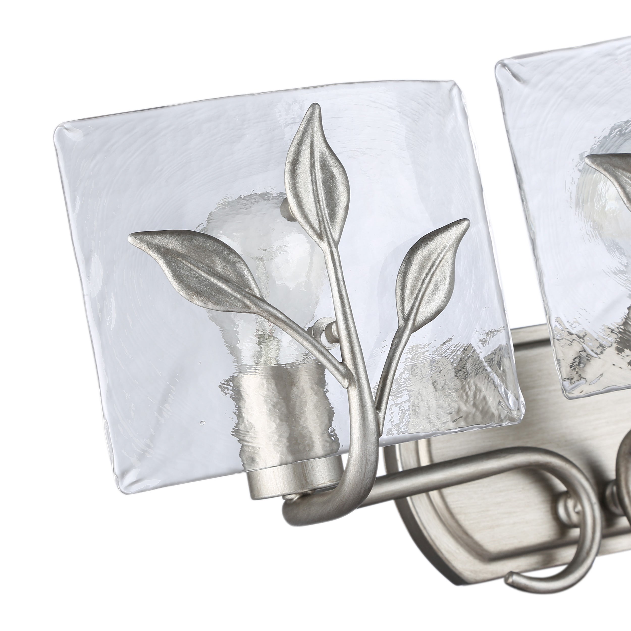 Golden Lighting Calla 3-light Vanity in Peruvian Silver - - Golden Lighting