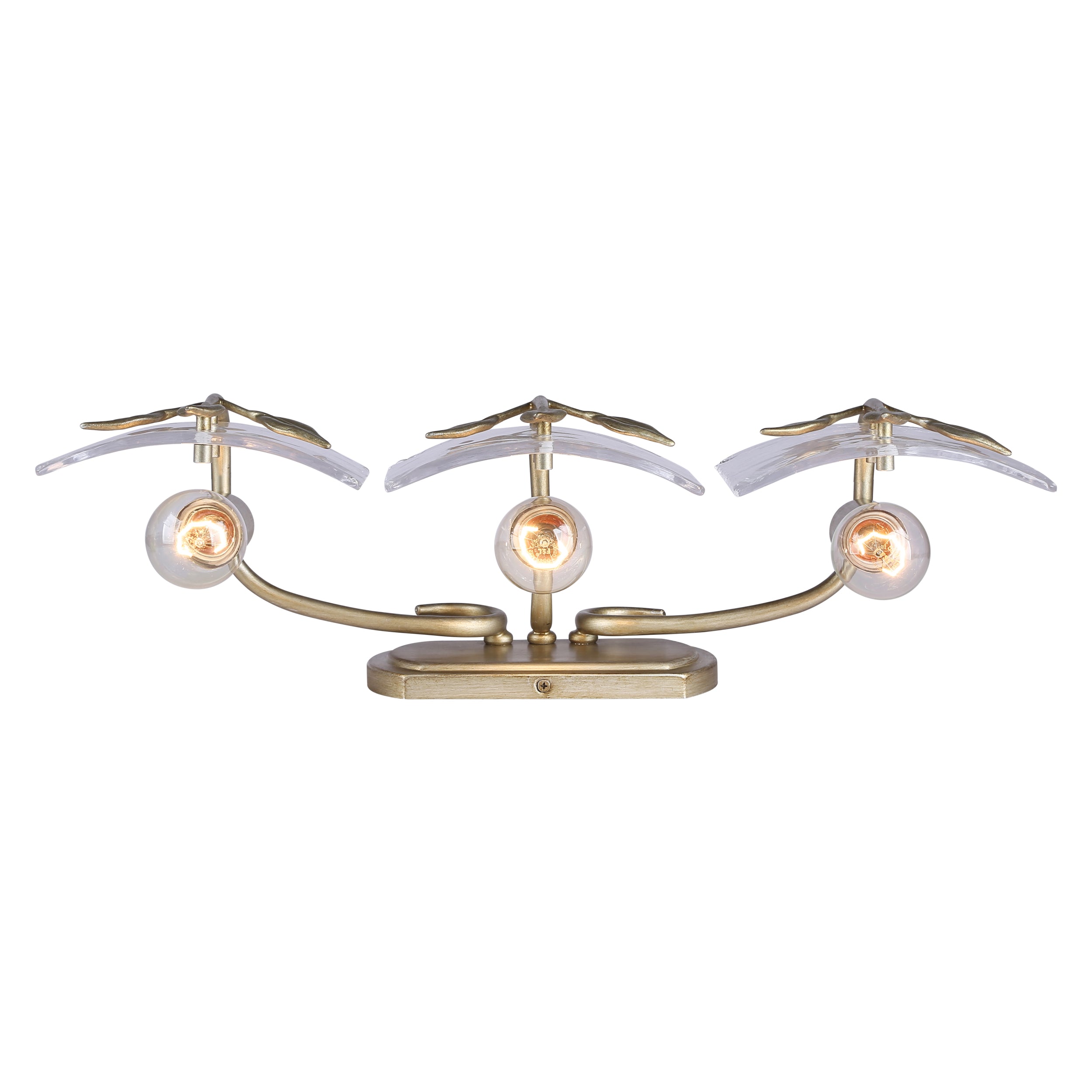 Golden Lighting Calla 3-light Vanity in White Gold - - Golden Lighting
